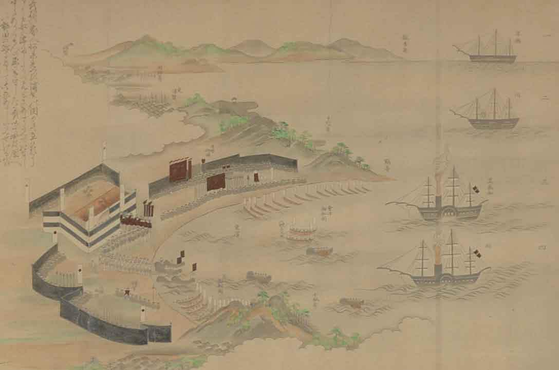 Antique Hand-Colored Photograph of Japanese Woodblock Print