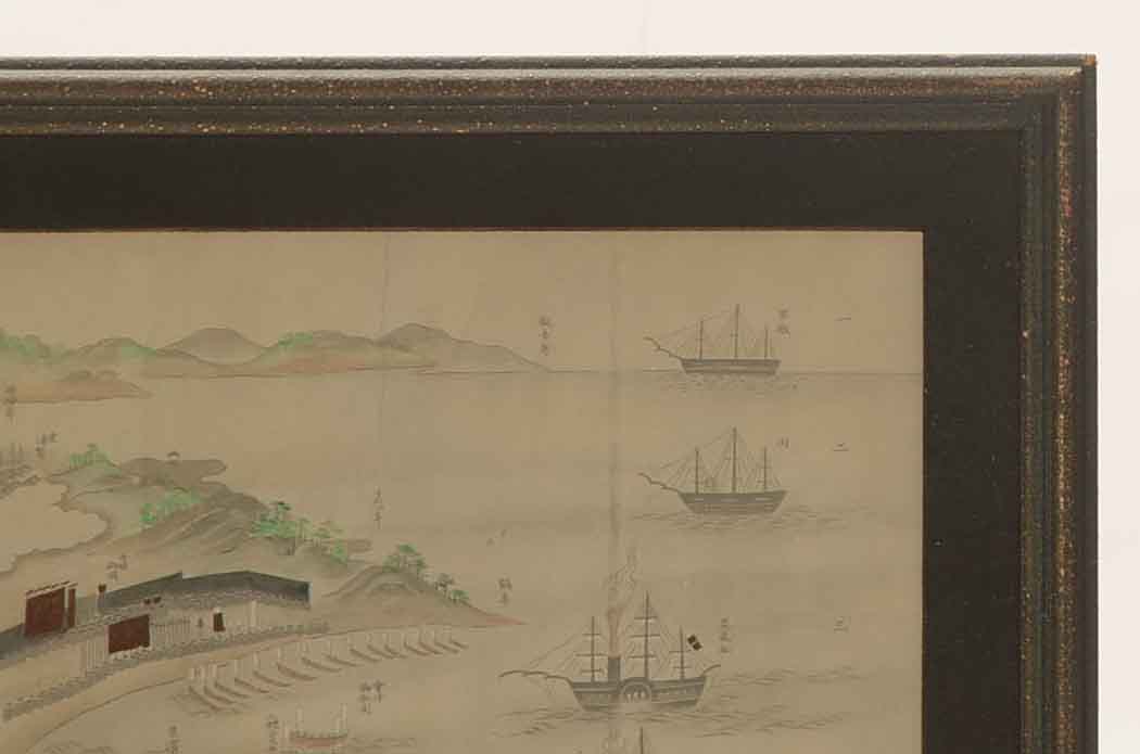 Antique Hand-Colored Photograph of Japanese Woodblock Print