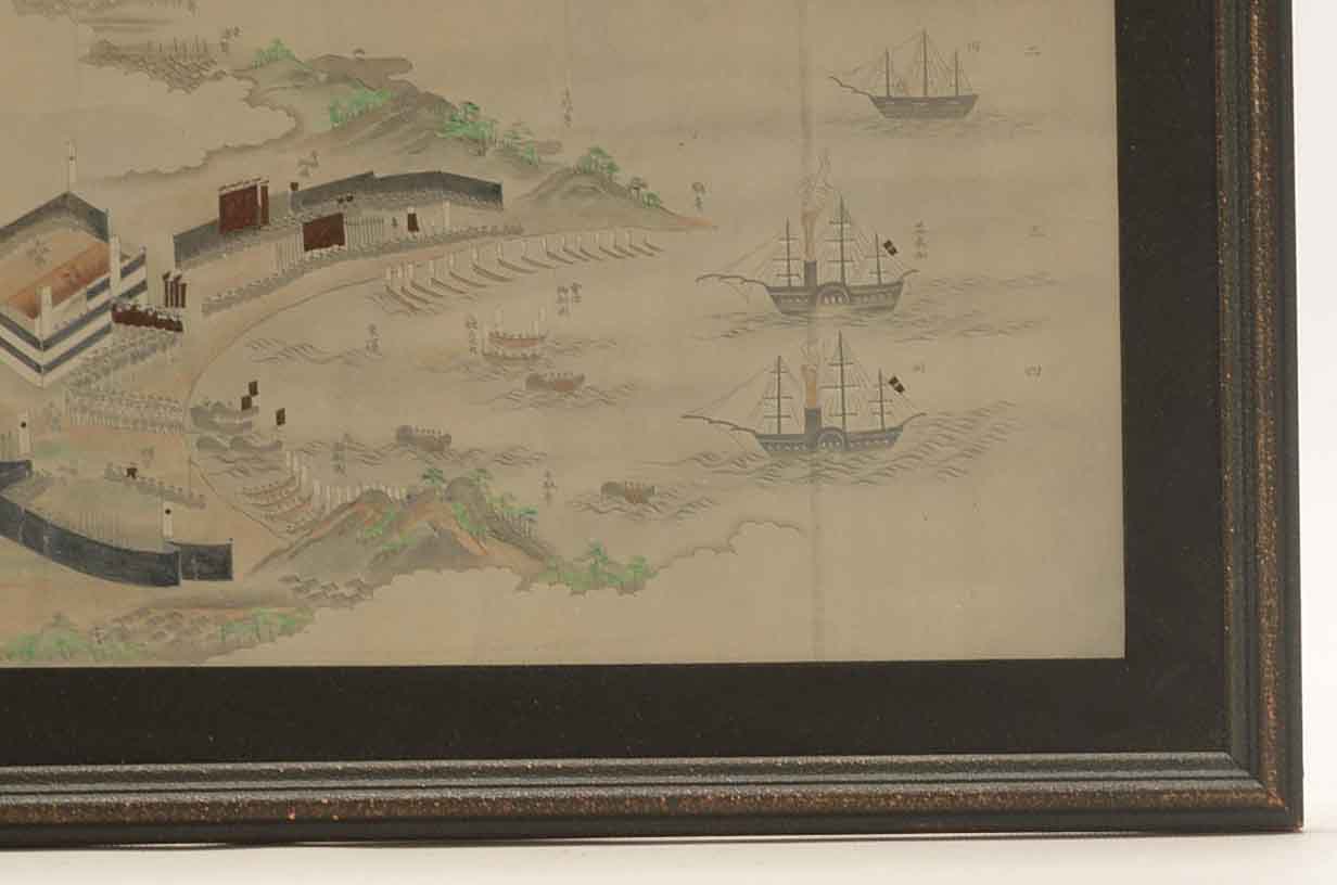 Antique Hand-Colored Photograph of Japanese Woodblock Print