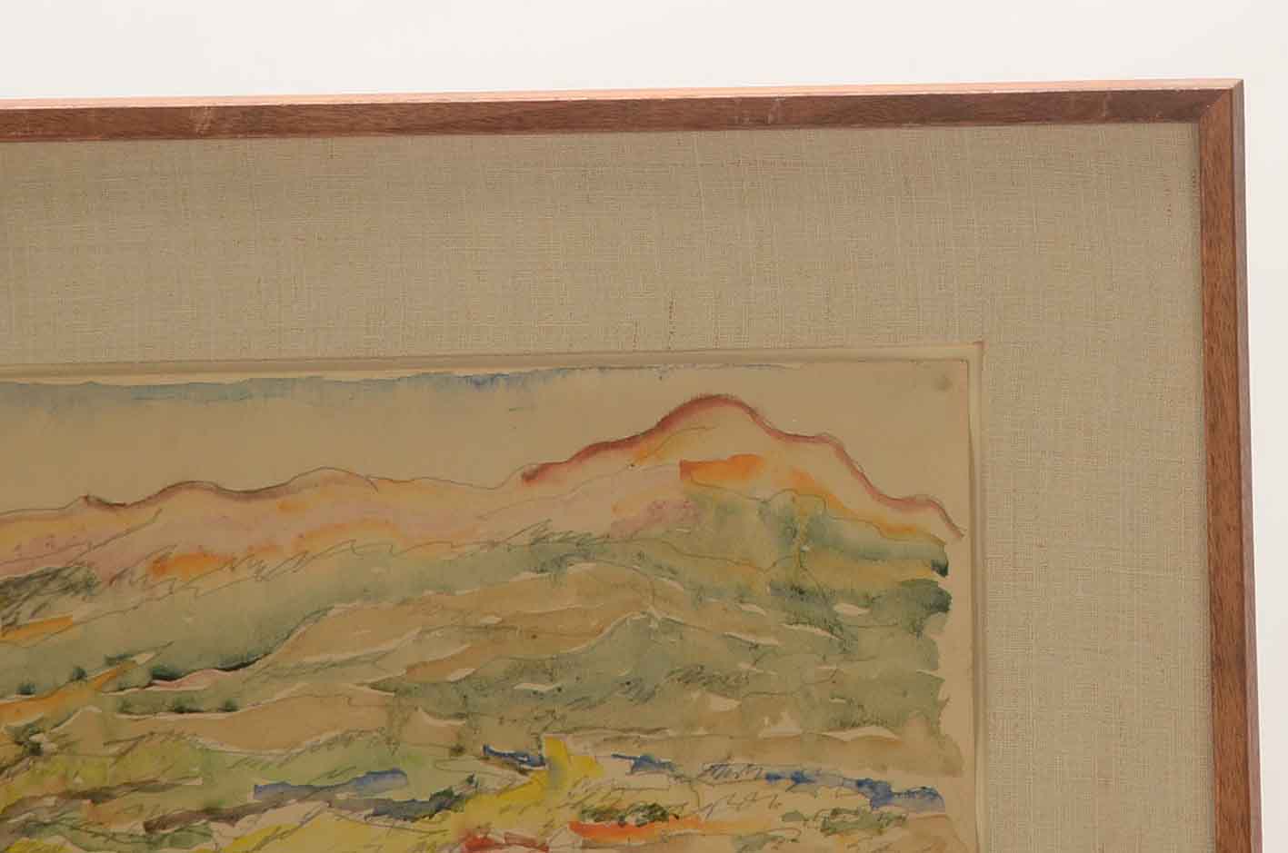 Ludwig Mestler Original Watercolor Landscape Painting on Paper