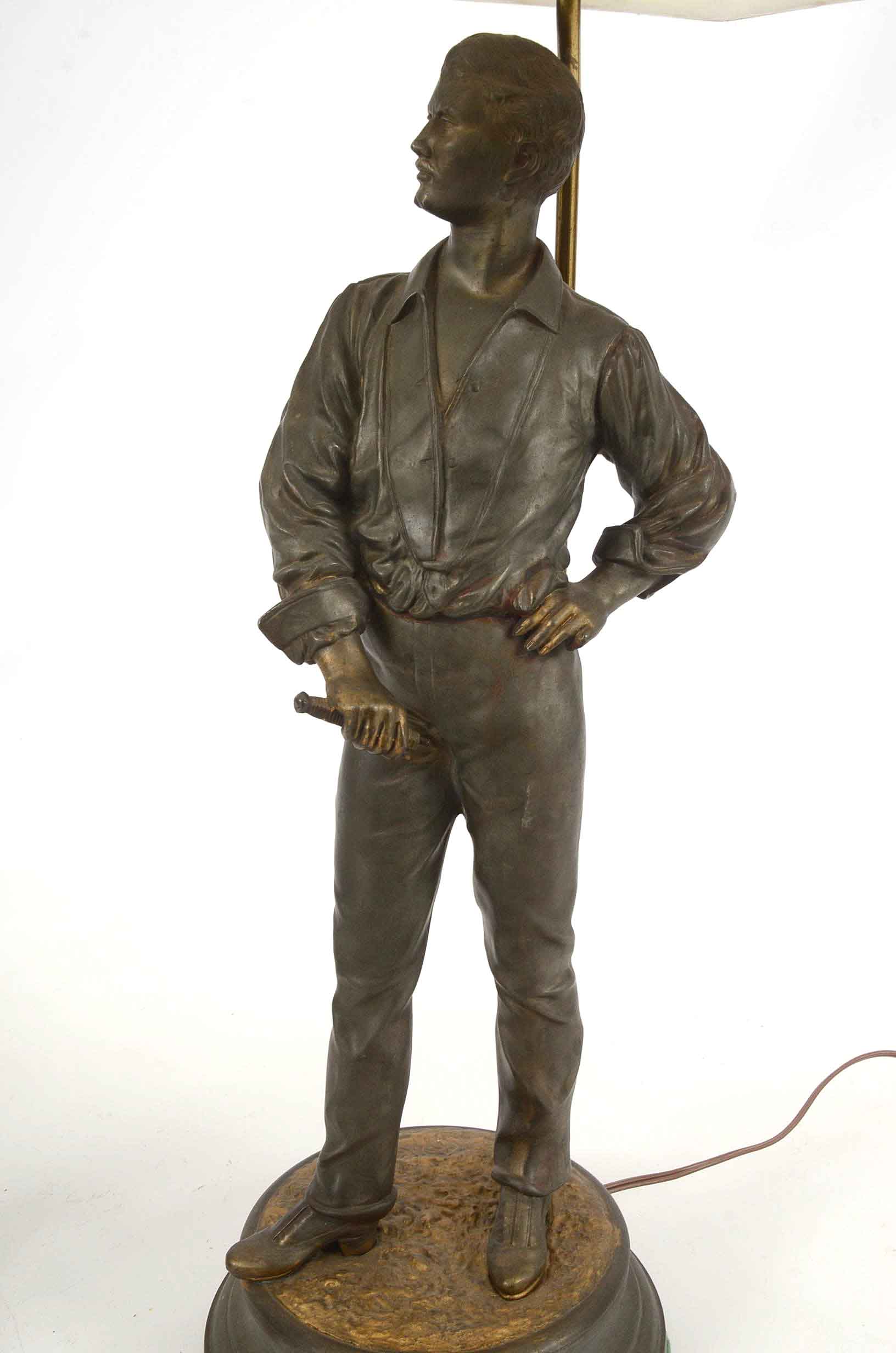 Matching Lamps After Masse's "Escrimeurs"