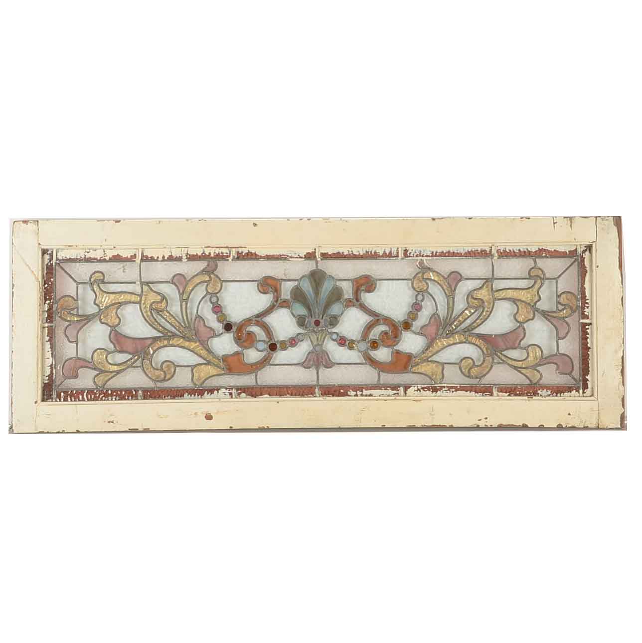 Antique Hand-Crafted Stained Glass Window
