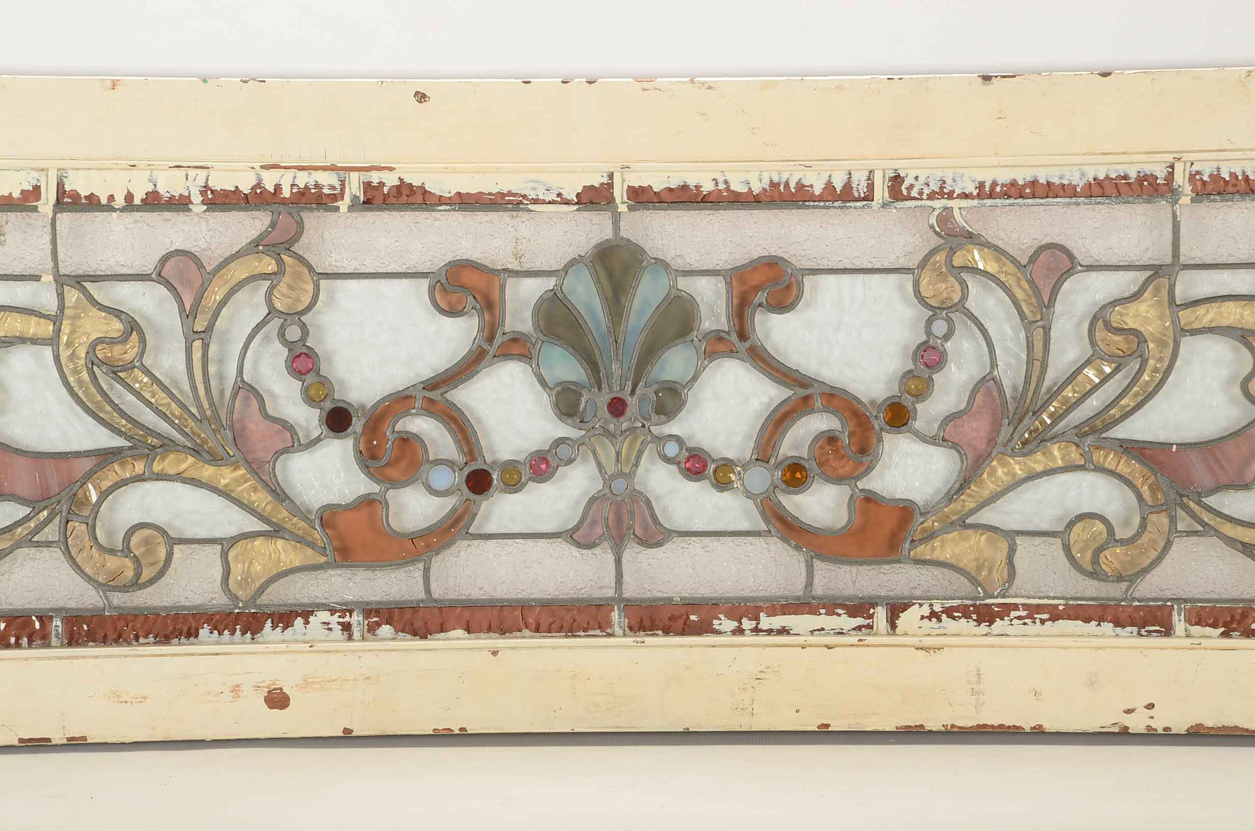 Antique Hand-Crafted Stained Glass Window