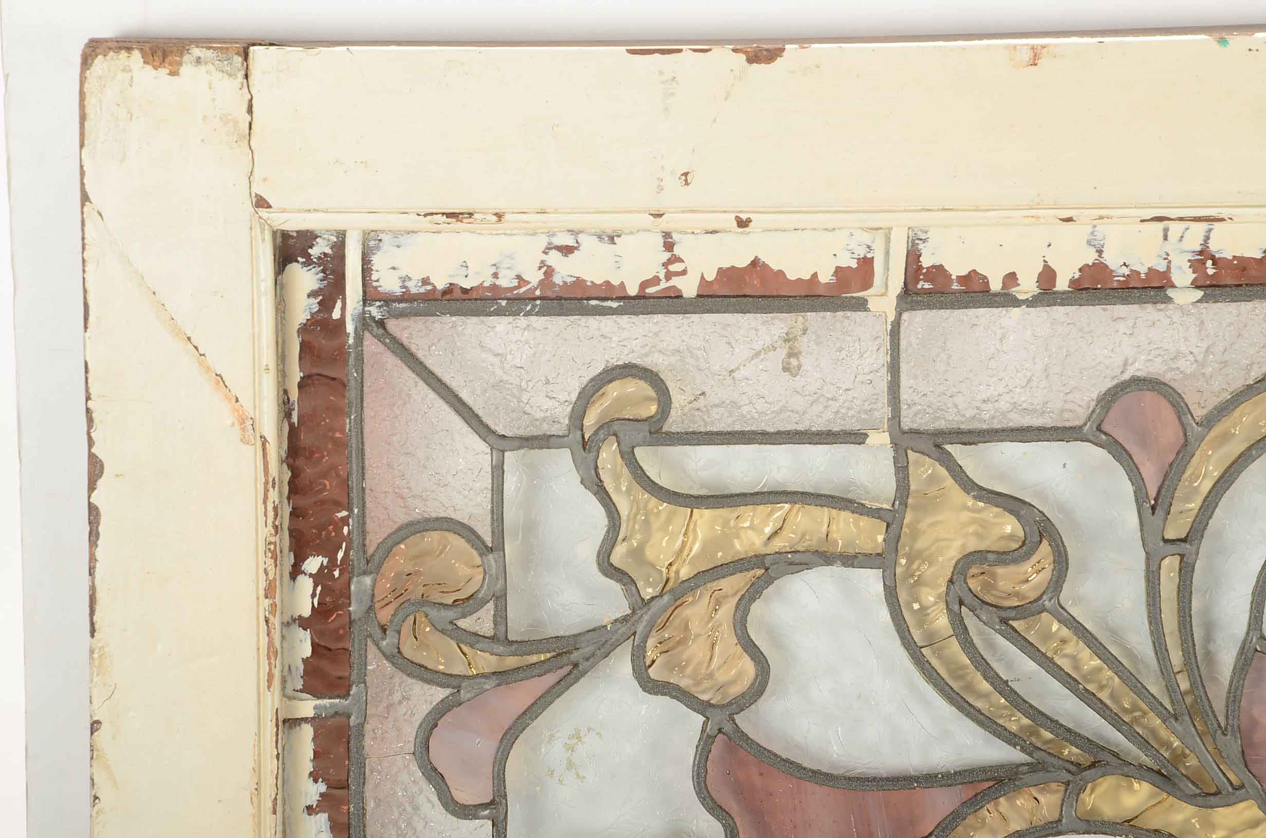 Antique Hand-Crafted Stained Glass Window