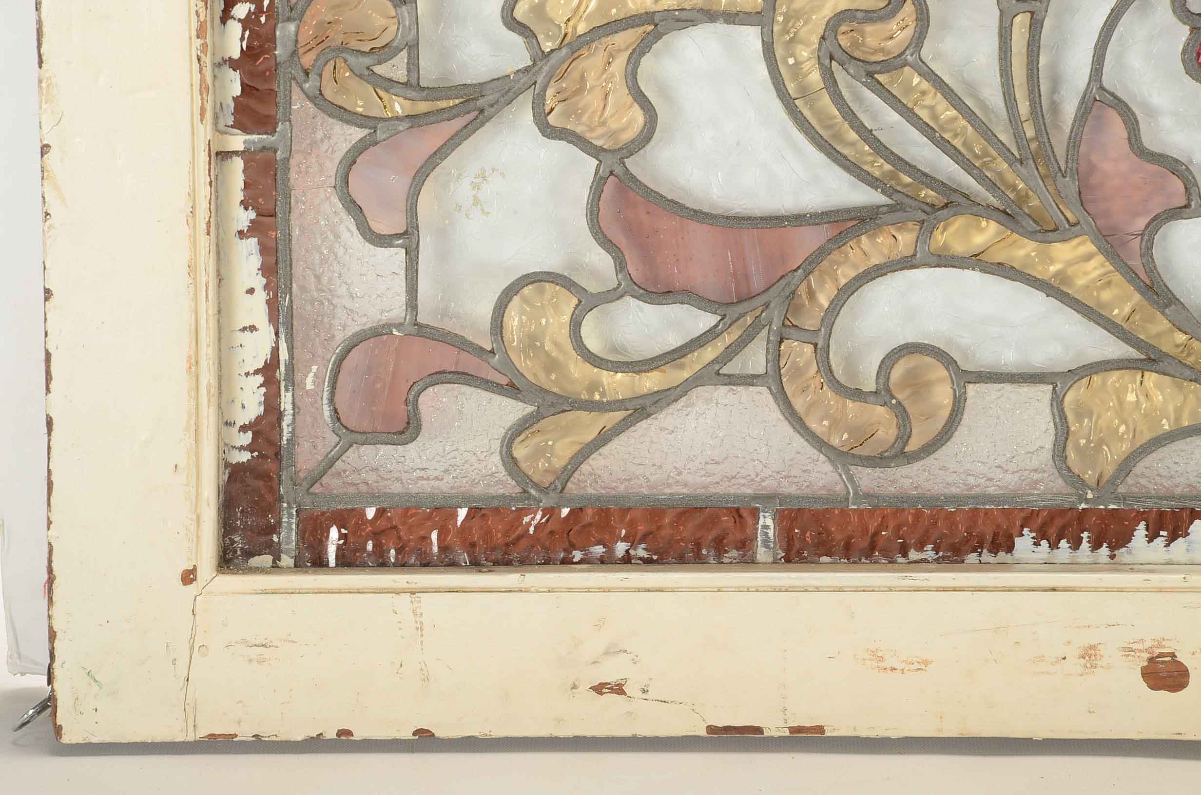 Antique Hand-Crafted Stained Glass Window