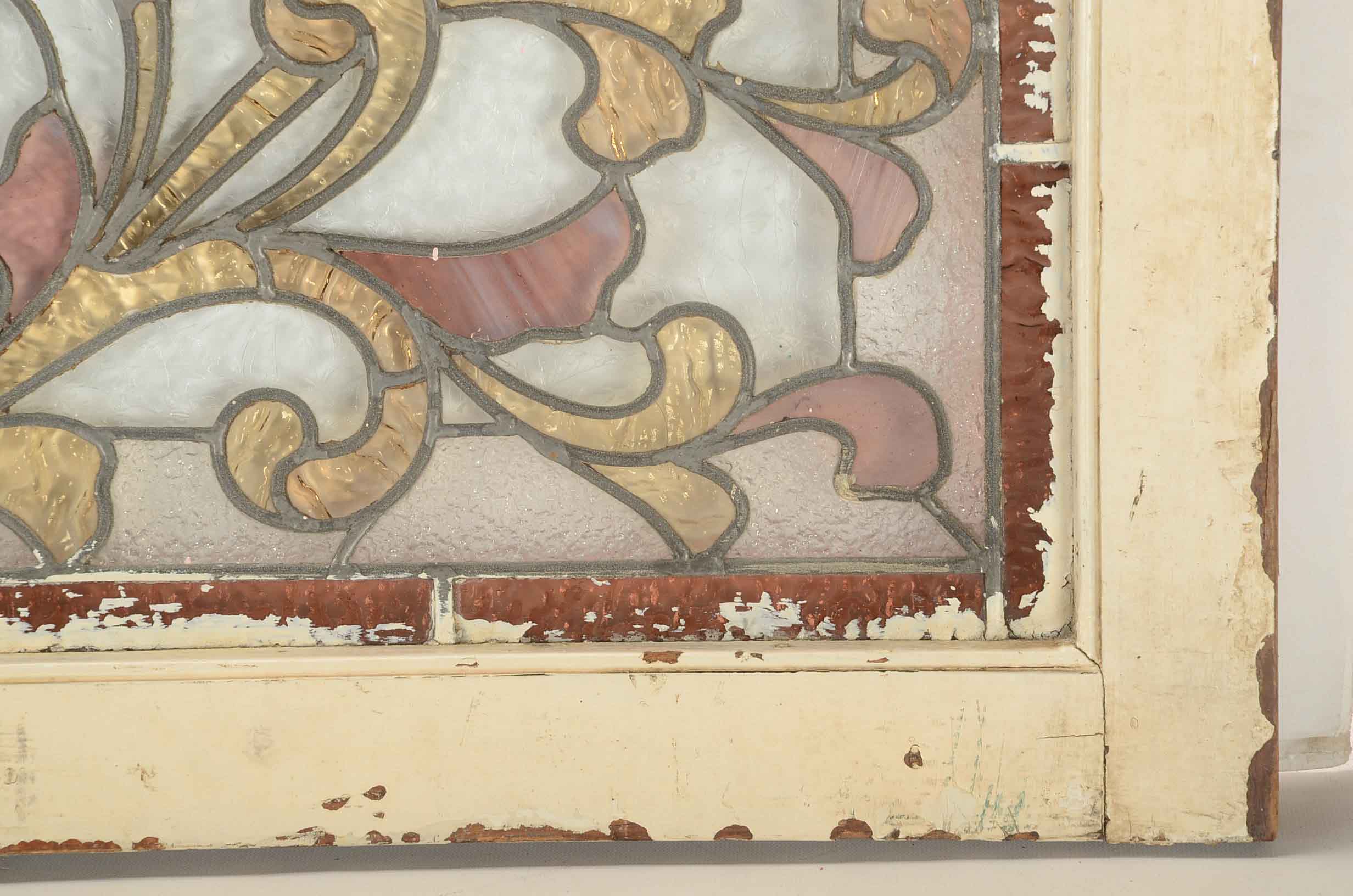 Antique Hand-Crafted Stained Glass Window