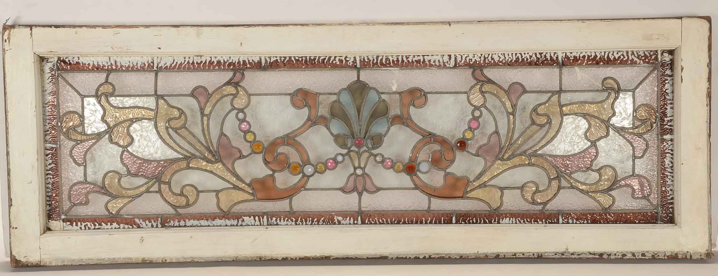 Antique Hand-Crafted Stained Glass Window