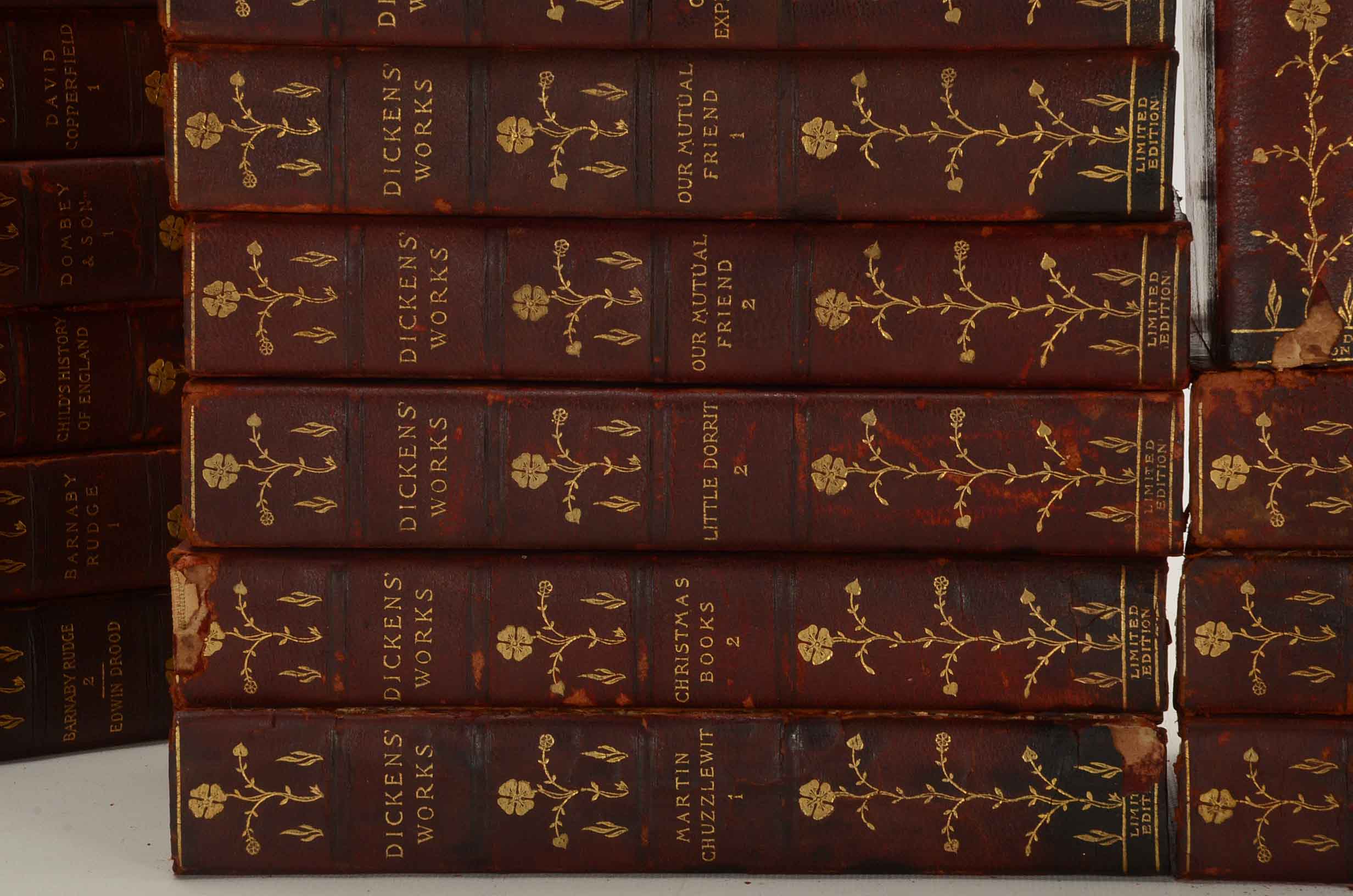 1899 Works of Charles Dickens Twenty-Eight Volume Set