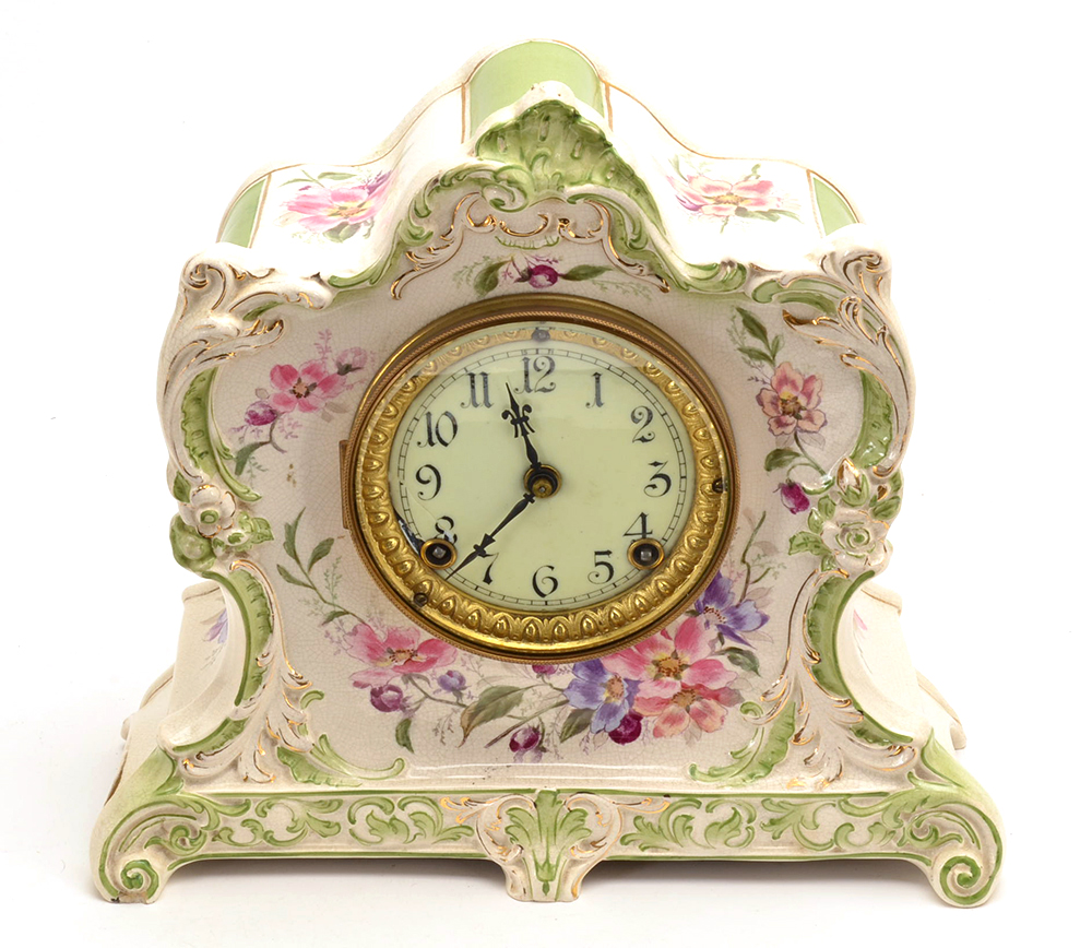 1880s Ansonia Royal Bonn Mantel Clock
