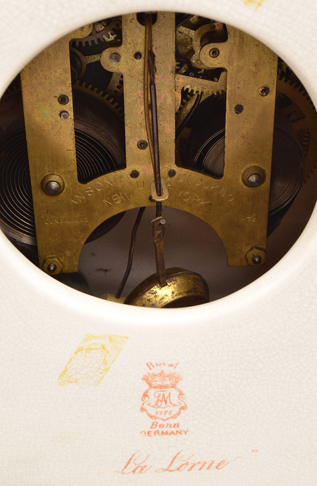 1880s Ansonia Royal Bonn Mantel Clock