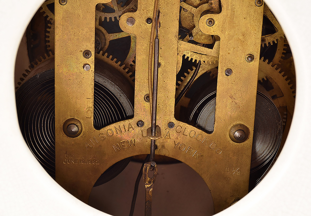 1880s Ansonia Royal Bonn Mantel Clock