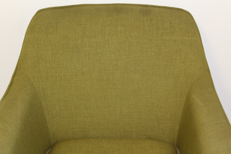 Danish Modern Style Armchair with Green Upholstery
