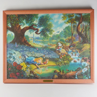 Tom duBois Limited Edition Canvas Offset Lithograph "Alice's Magical Journey"