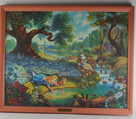 Tom duBois Limited Edition Canvas Offset Lithograph "Alice's Magical Journey"