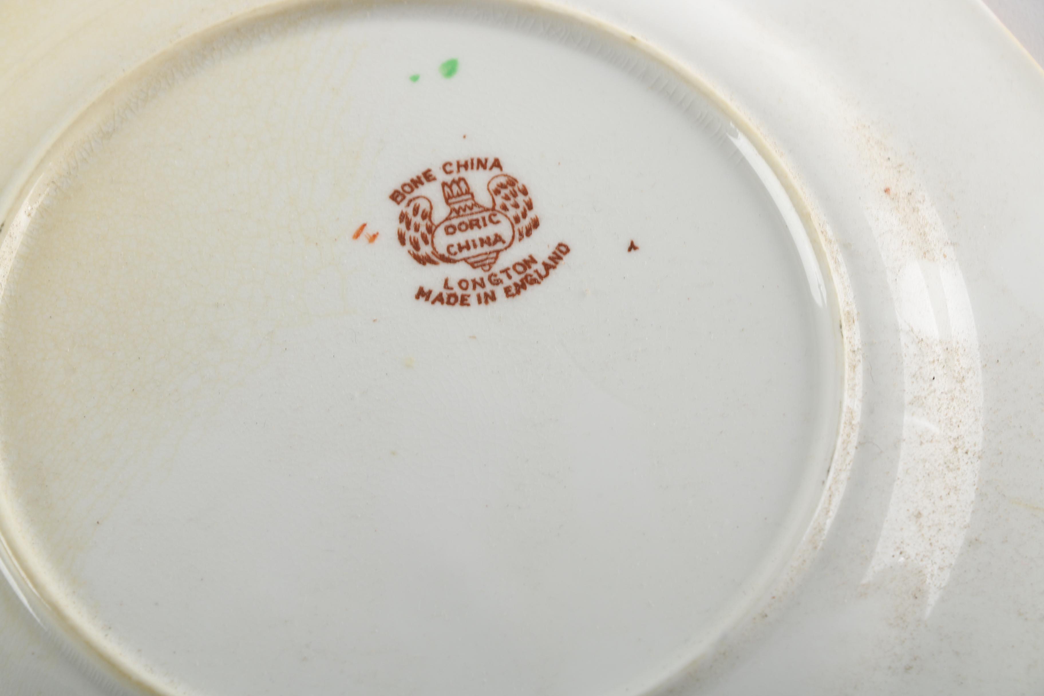 Vintage Doric China "Longton" Bone China Plates