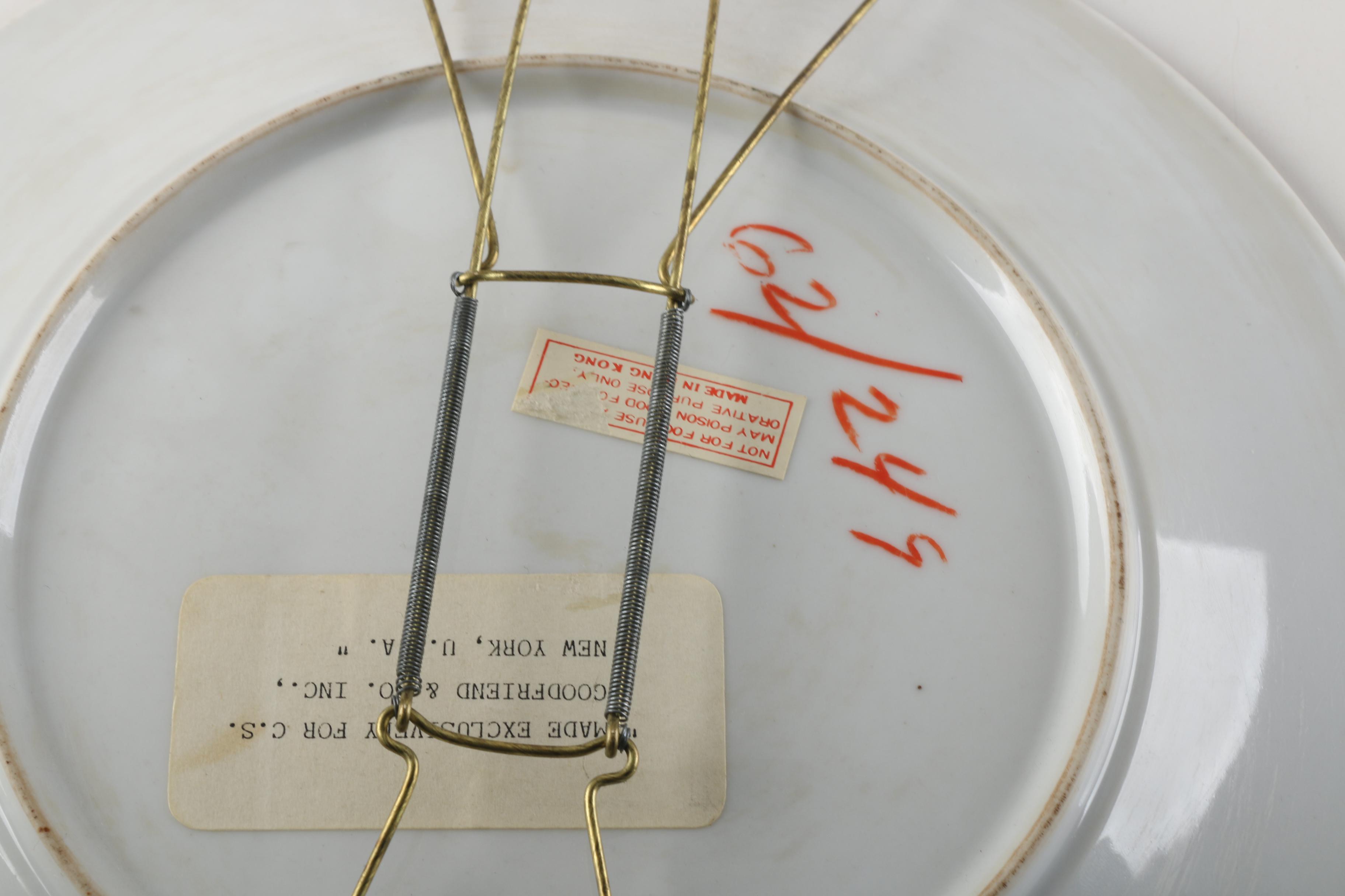 Signed John Derian Plates with Late 19th Century Victorian Majolica Plate