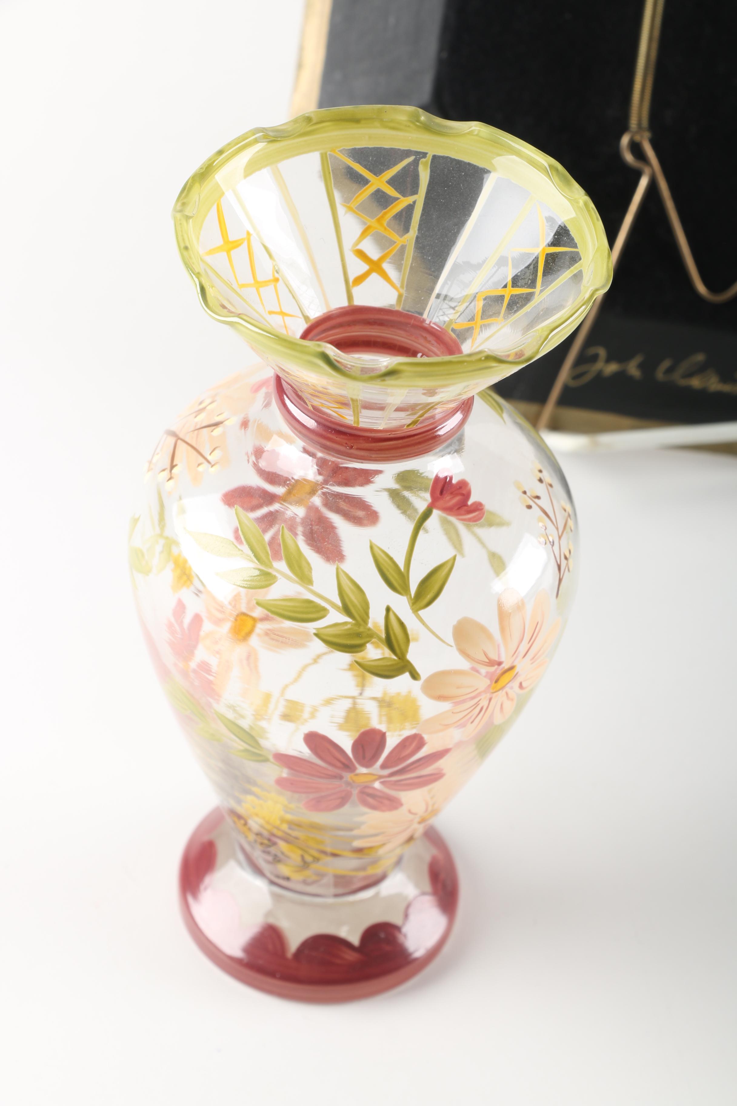 Signed John Derian Plates with Late 19th Century Victorian Majolica Plate