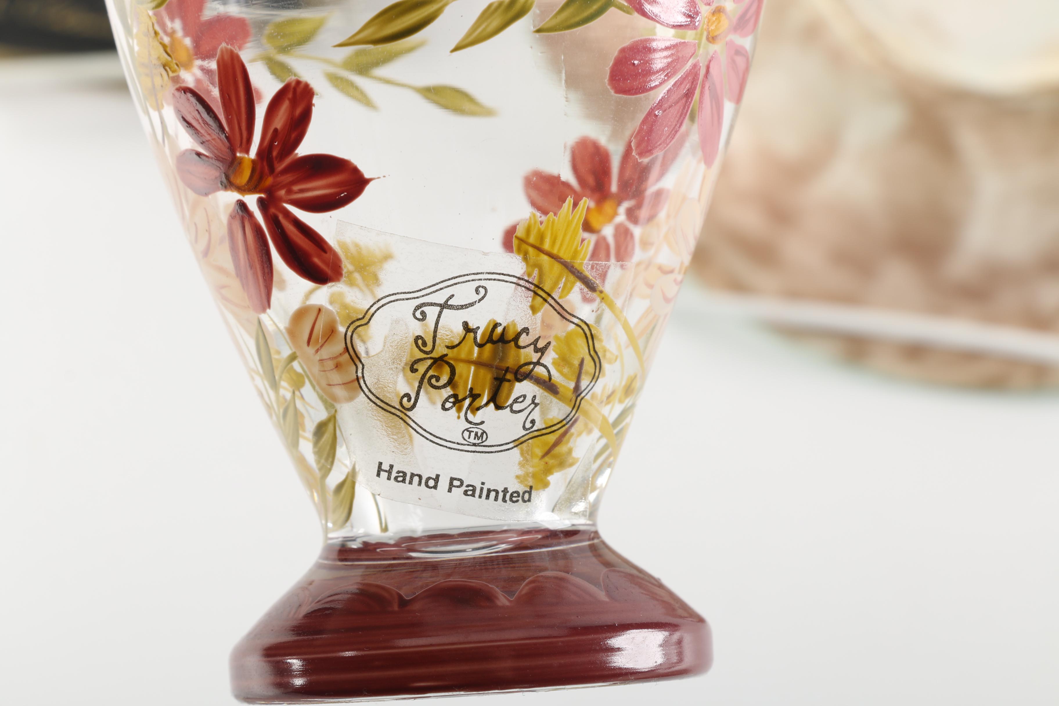 Signed John Derian Plates with Late 19th Century Victorian Majolica Plate