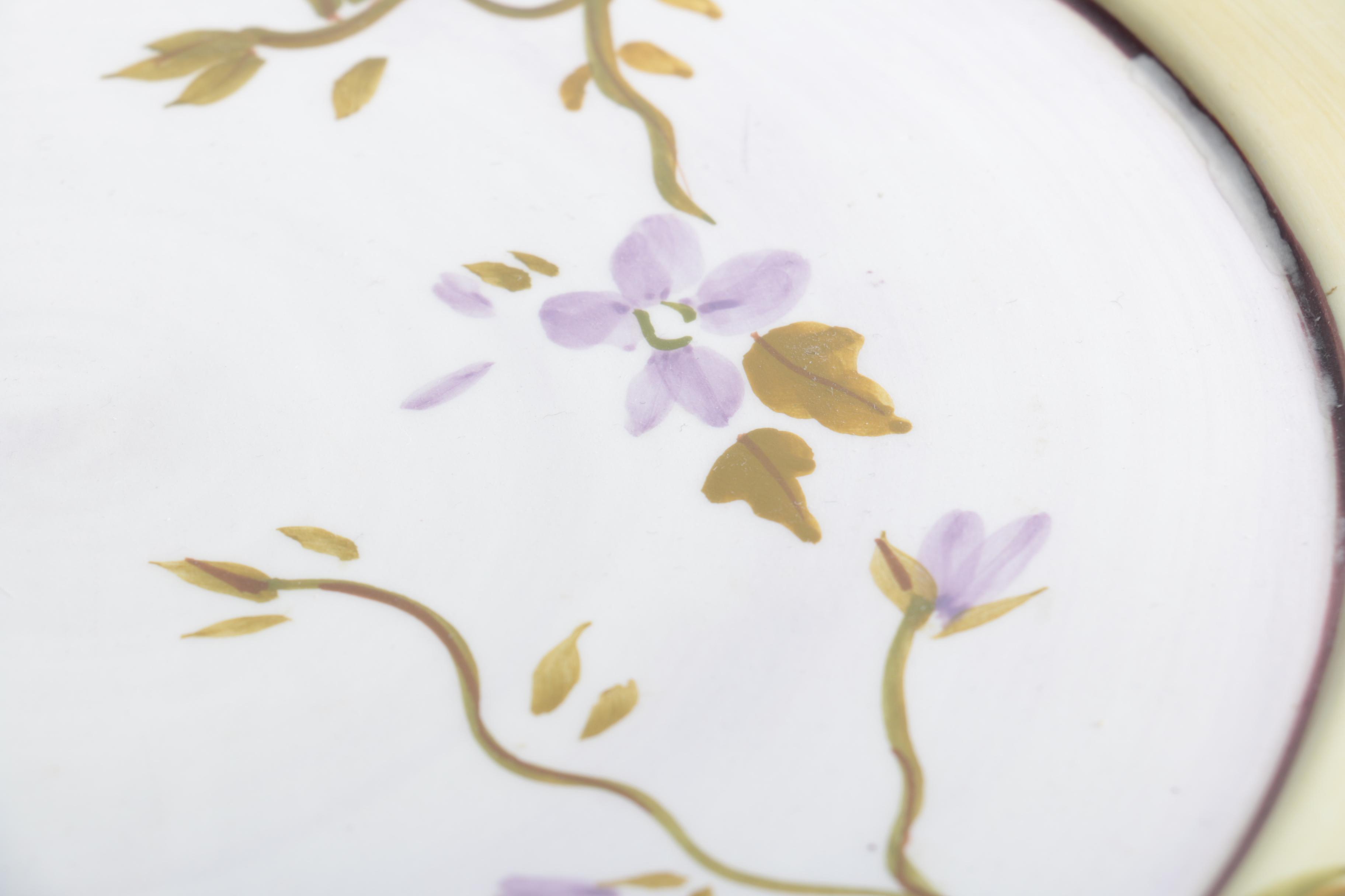 Tracy Porter "Sage Tea" Hand Painted Square Cake Stand