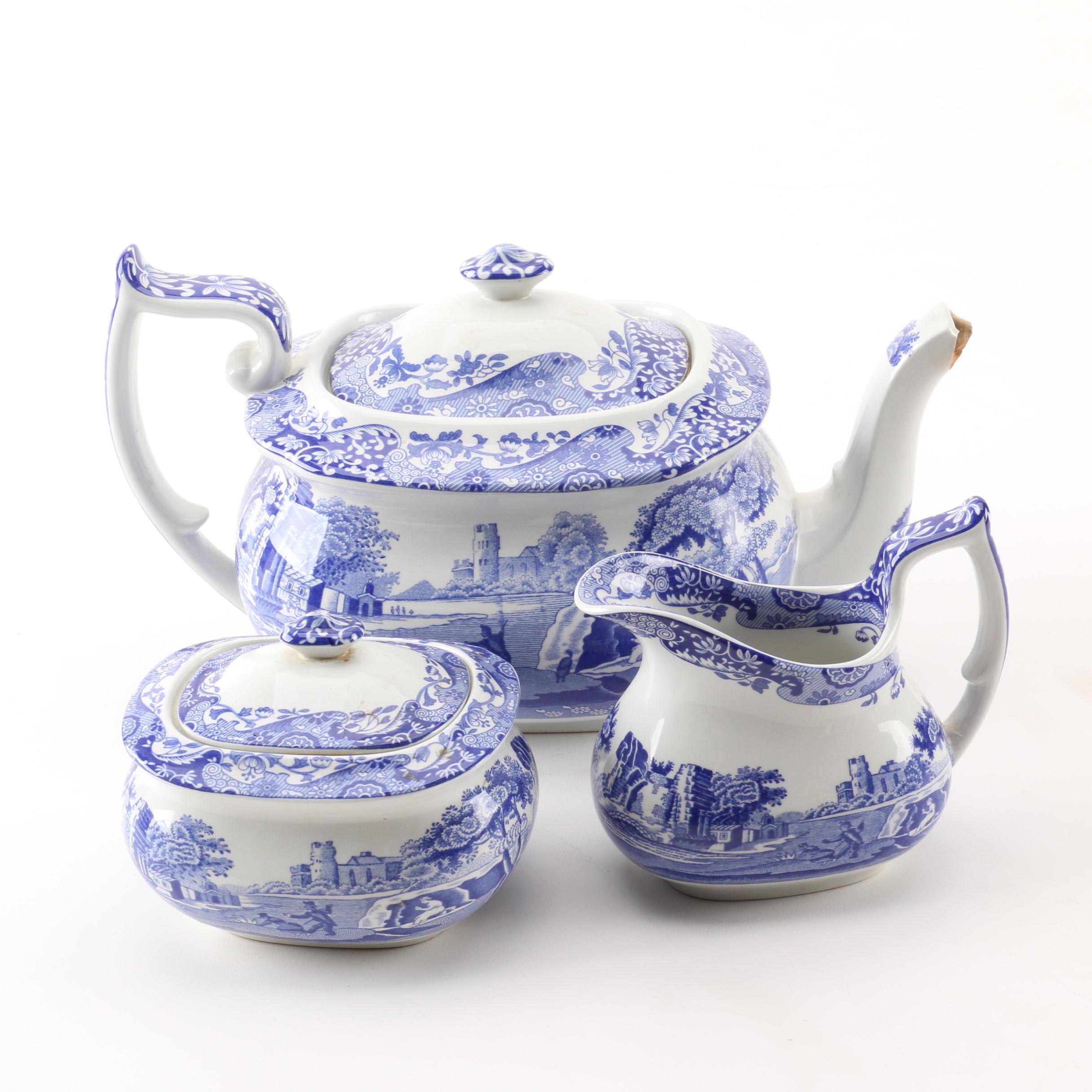Spode "Blue Italian" Tea Service
