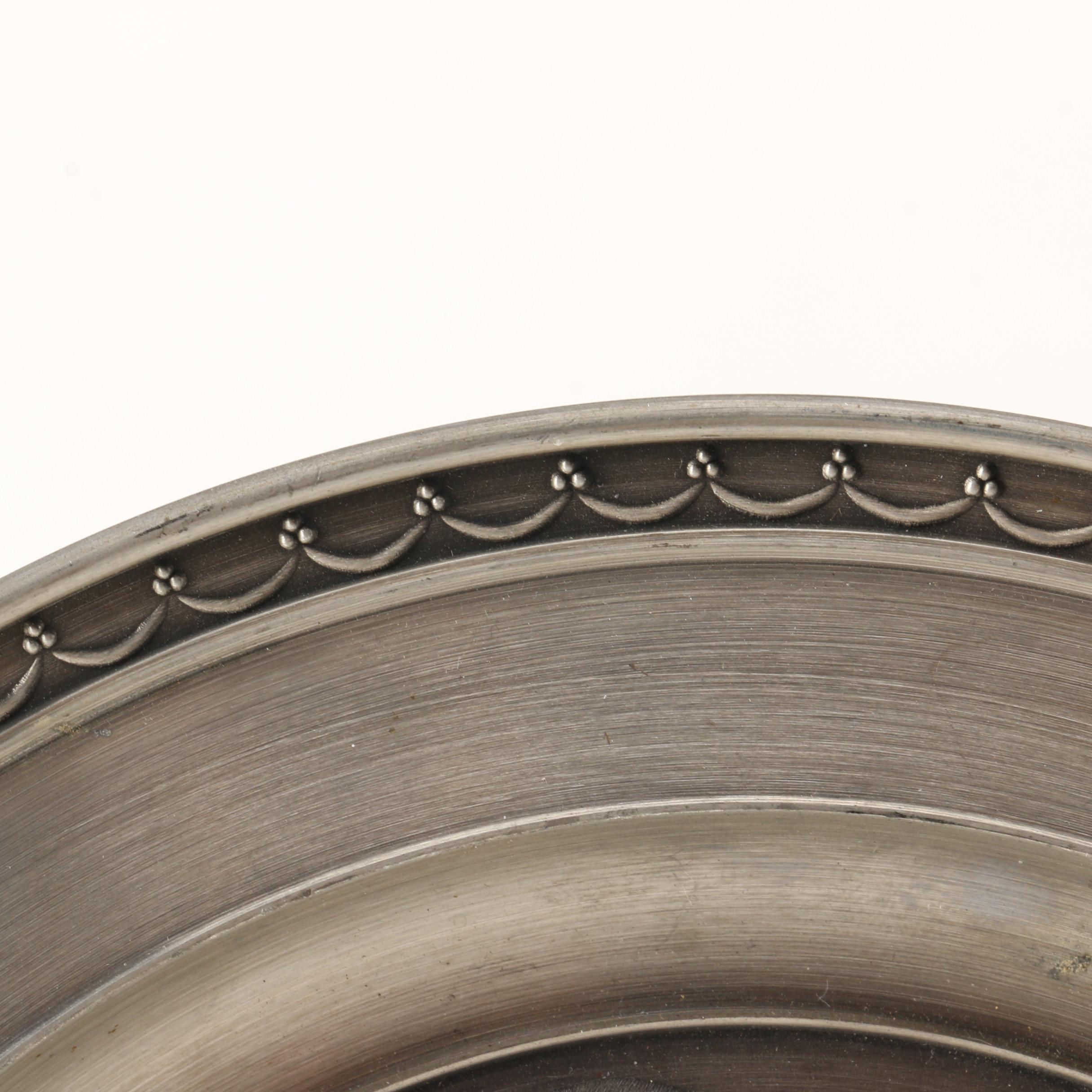 Artina and BMF Decorative German Pewter Plates