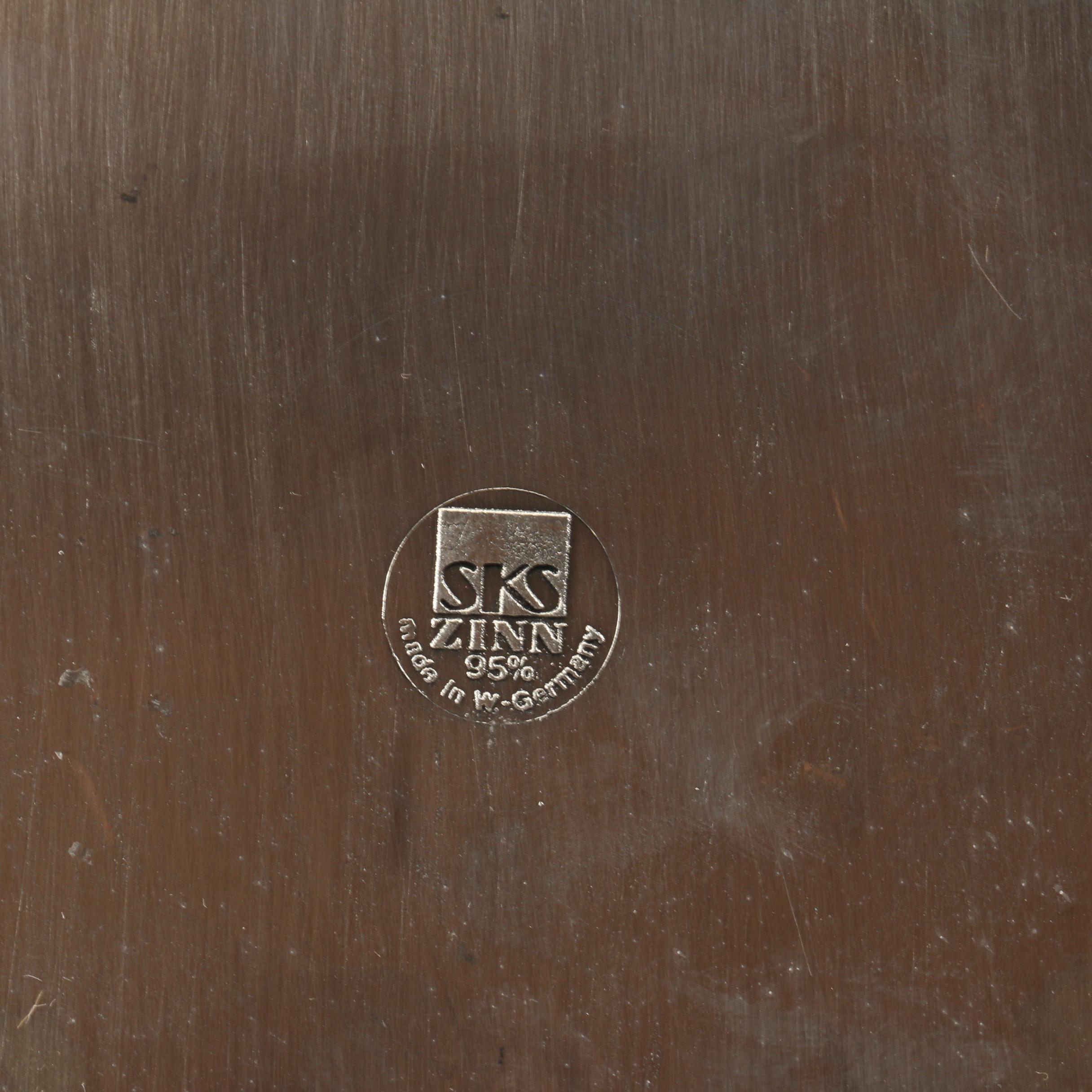 Artina and BMF Decorative German Pewter Plates