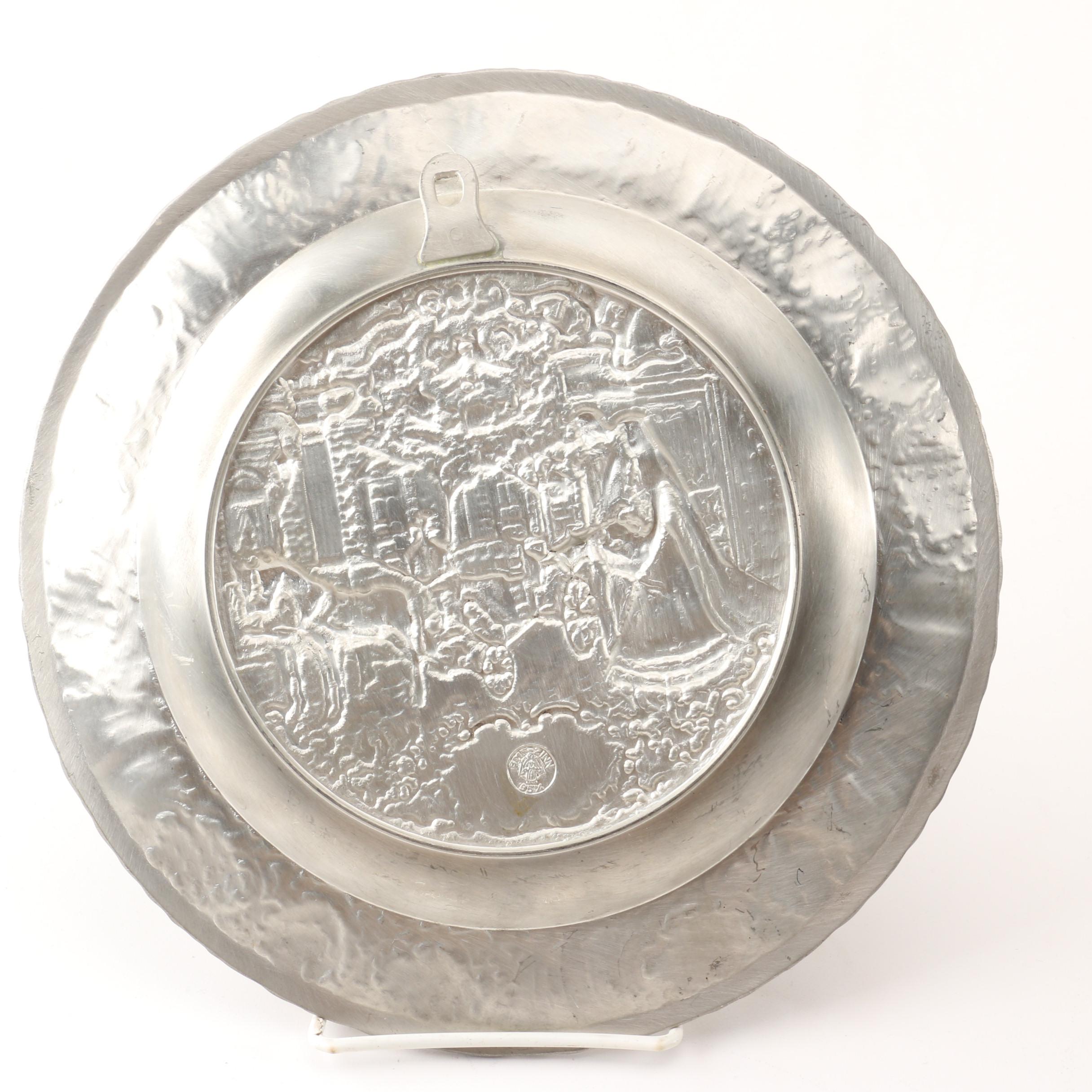 Artina and BMF Decorative German Pewter Plates