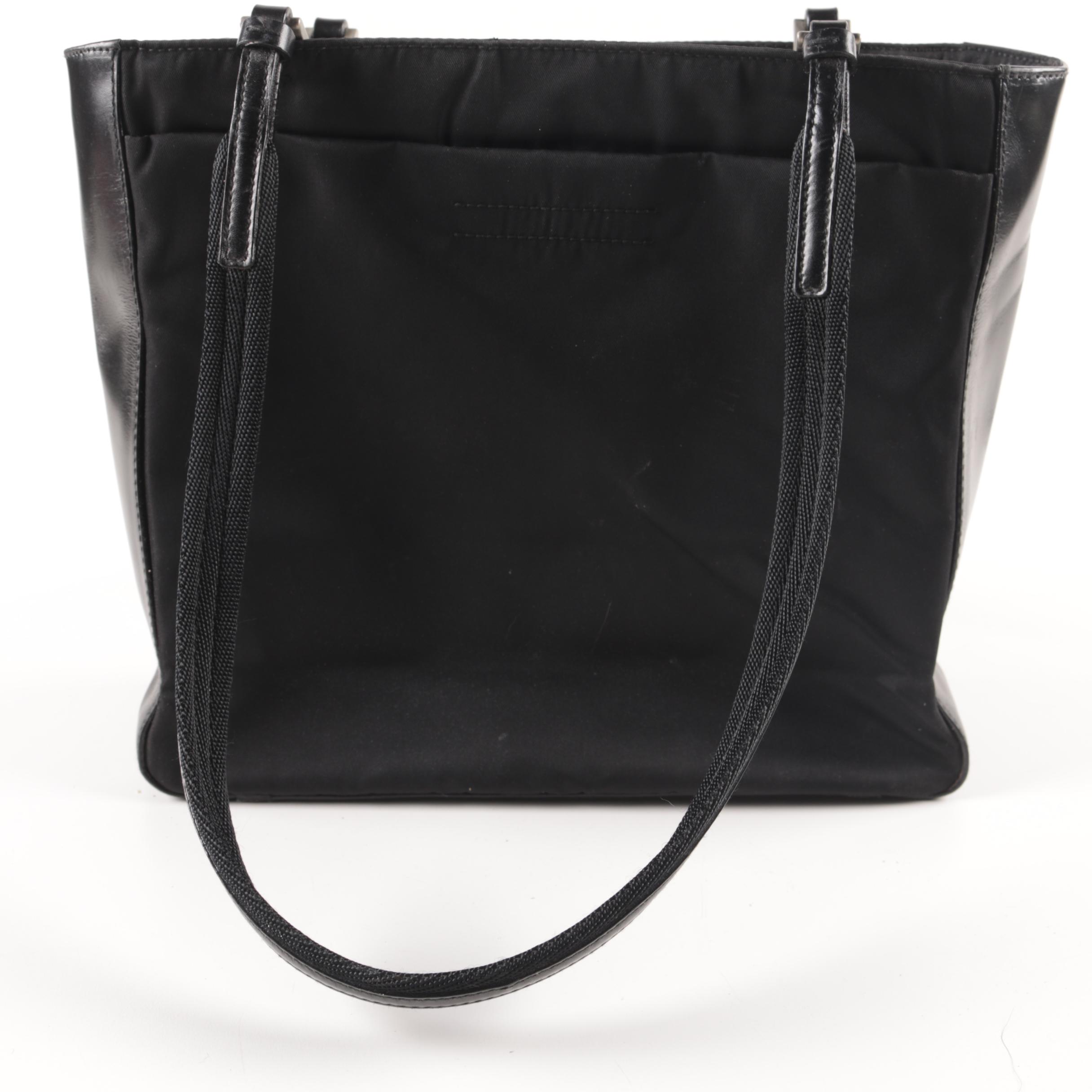 Vintage Prada Black Tote Bag