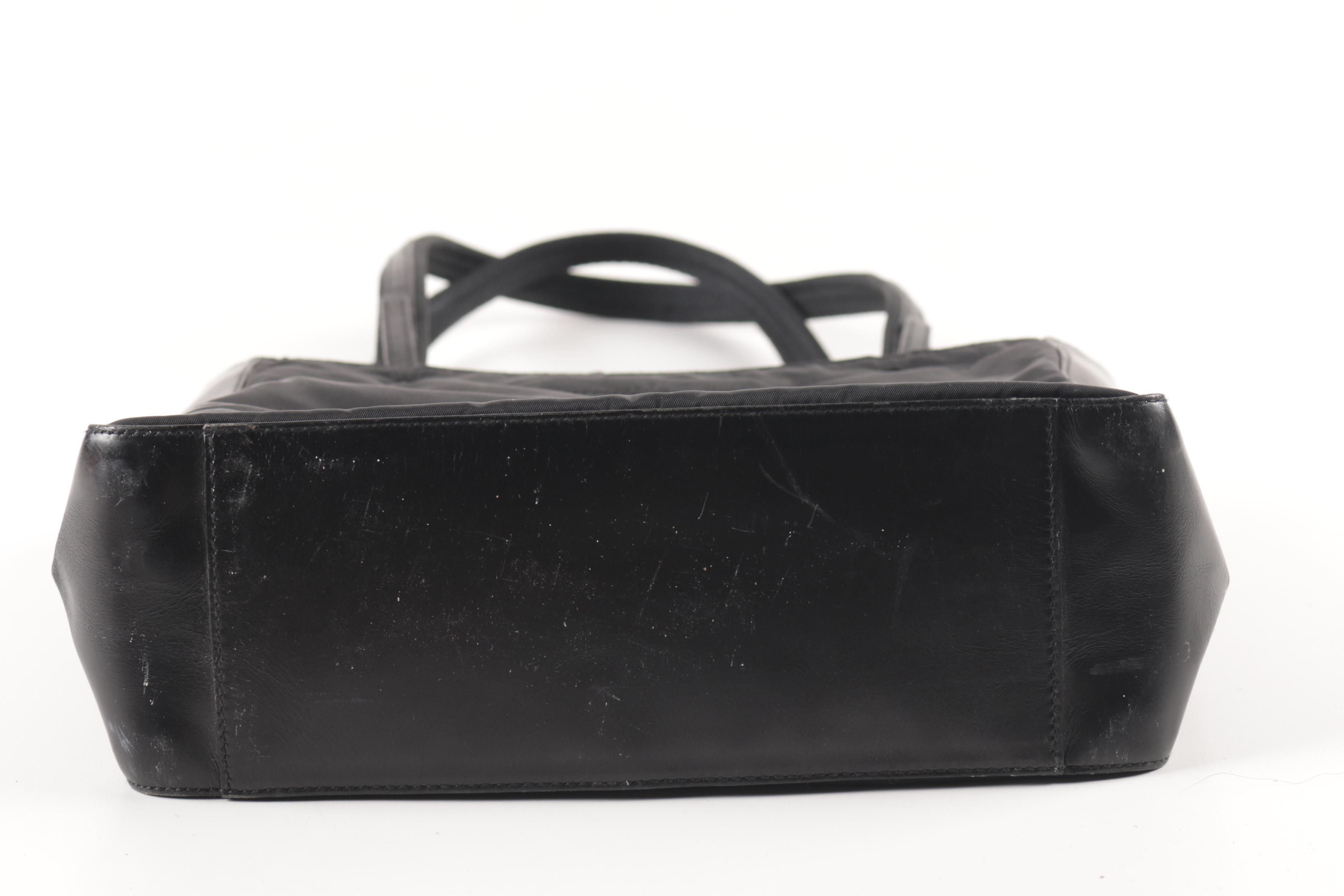 Vintage Prada Black Tote Bag