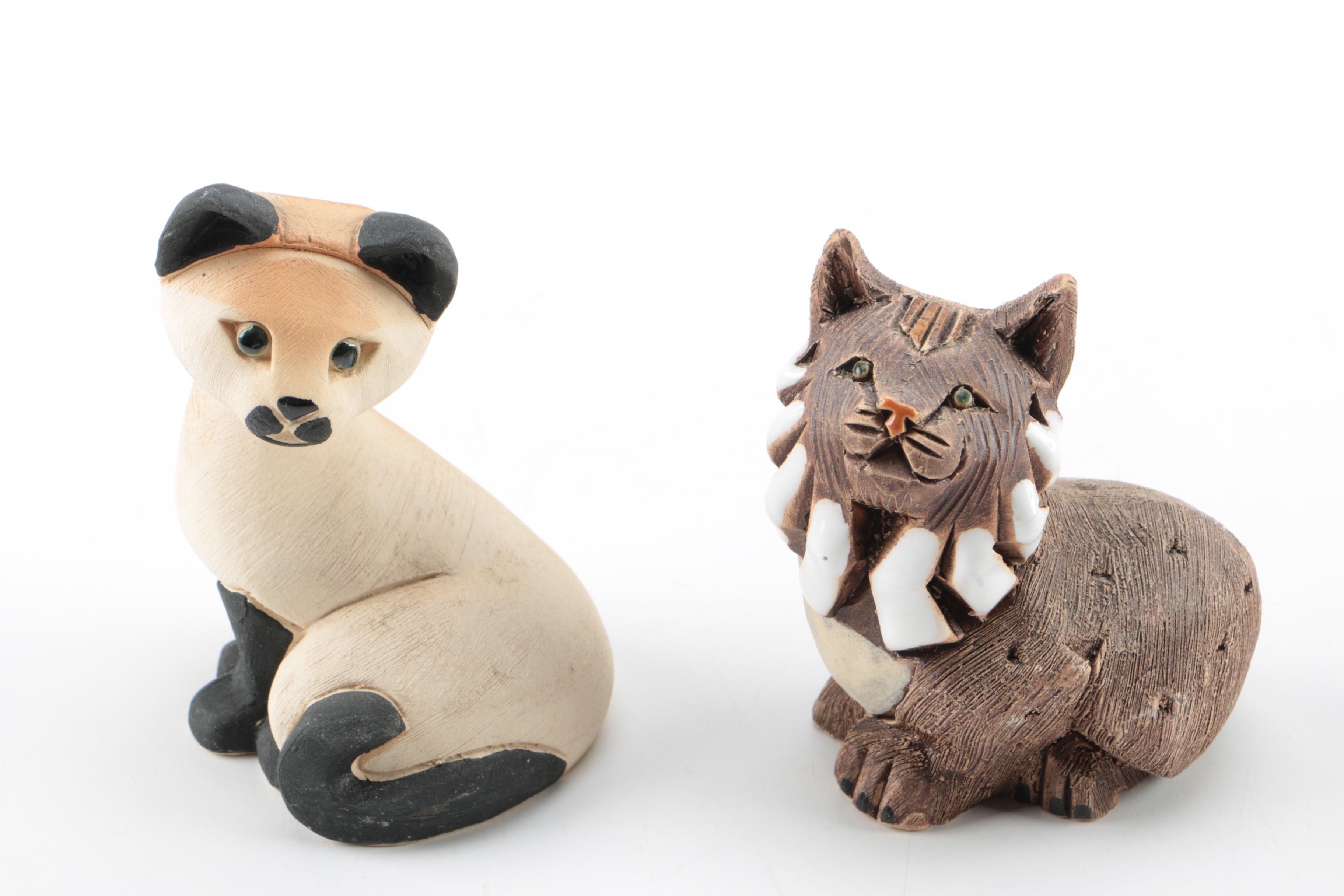 Vintage Artesania Rinconada Ceramic Animal Figurines