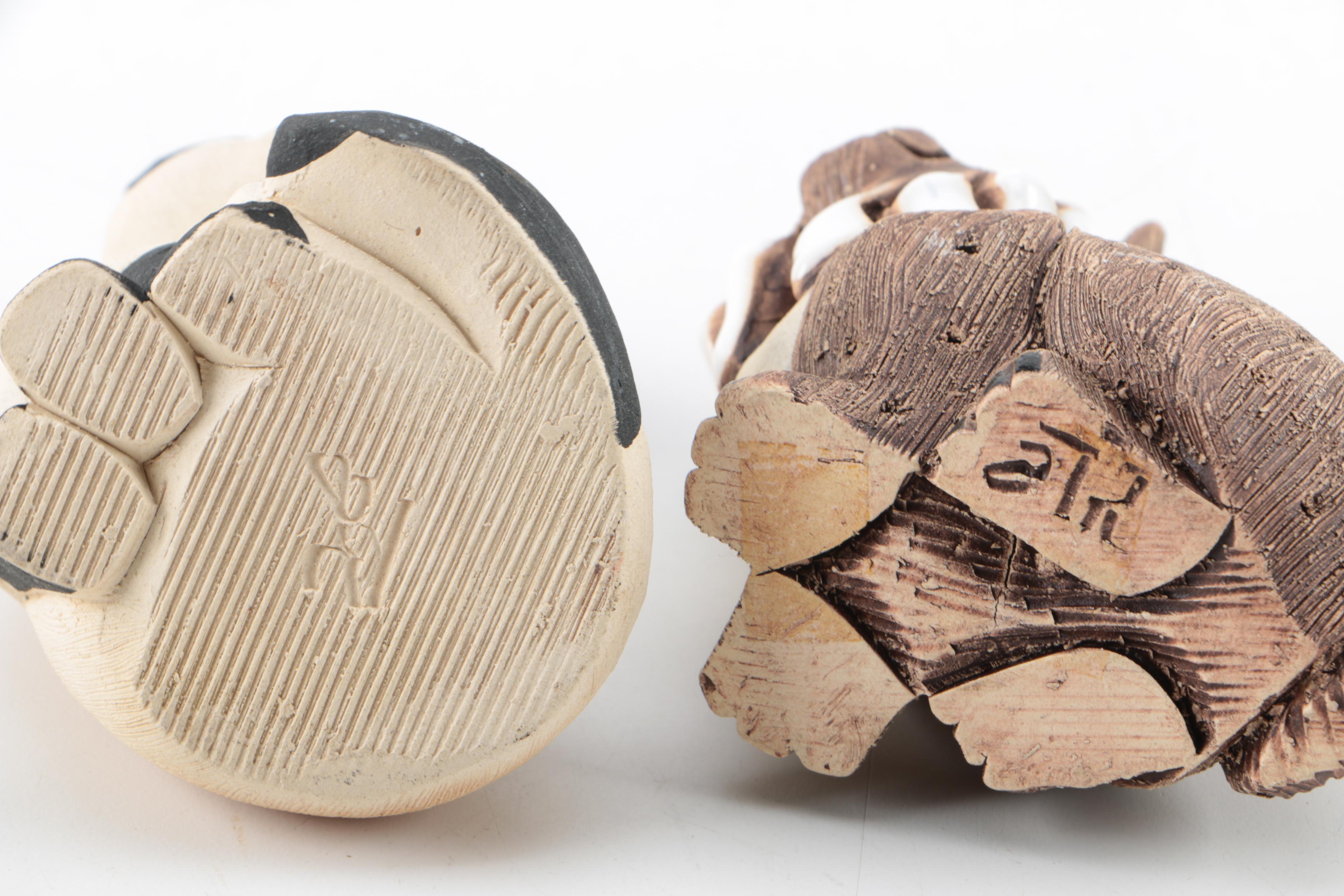 Vintage Artesania Rinconada Ceramic Animal Figurines