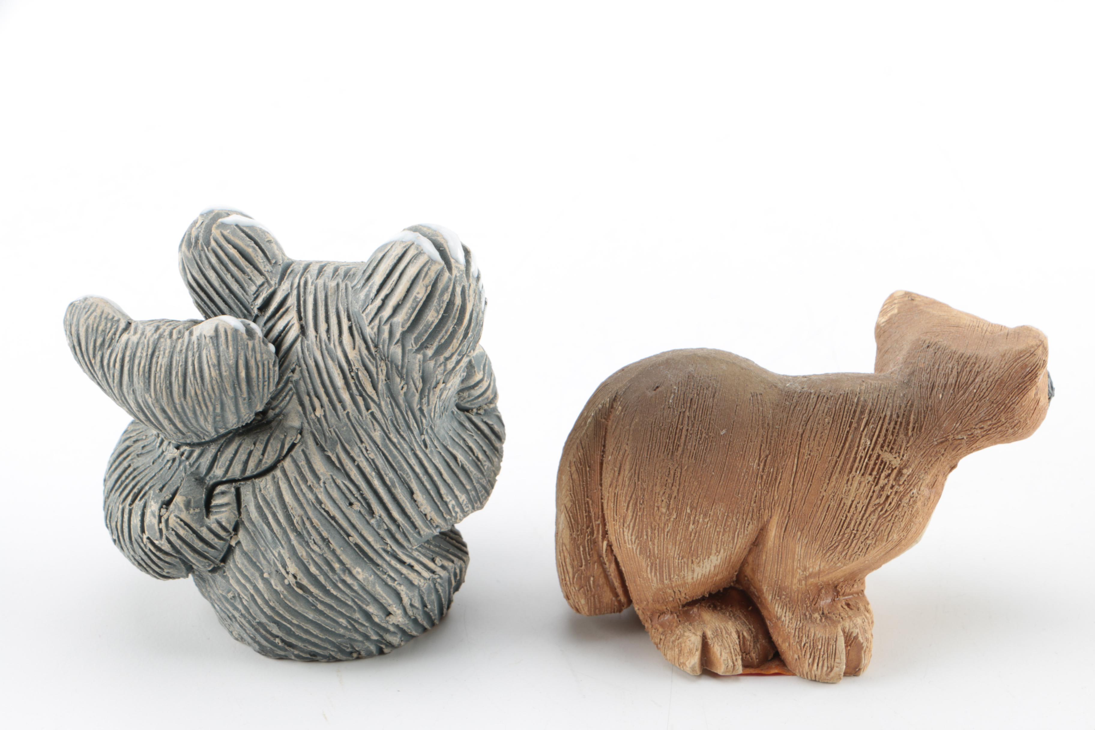 Vintage Artesania Rinconada Ceramic Animal Figurines