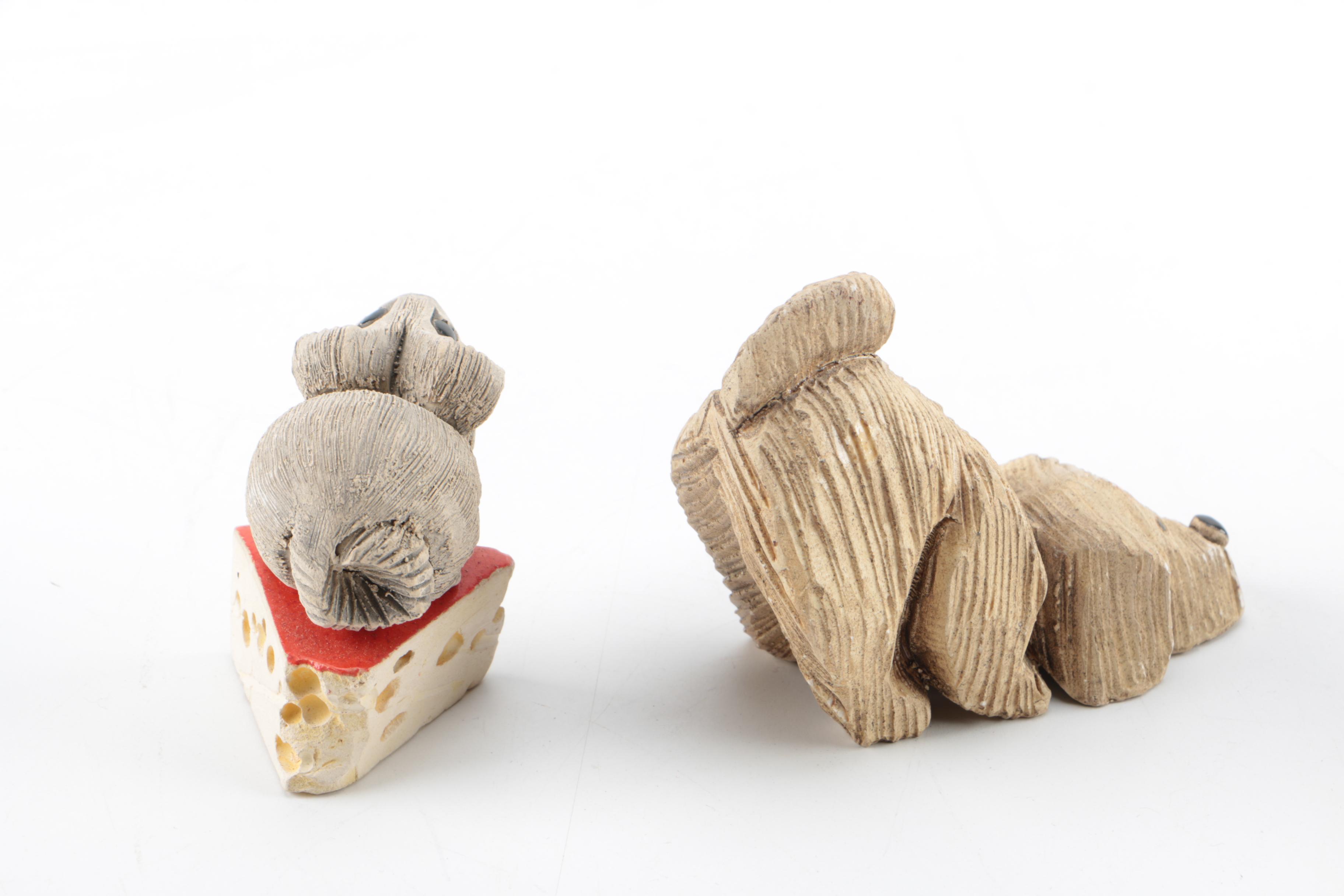 Vintage Artesania Rinconada Ceramic Animal Figurines