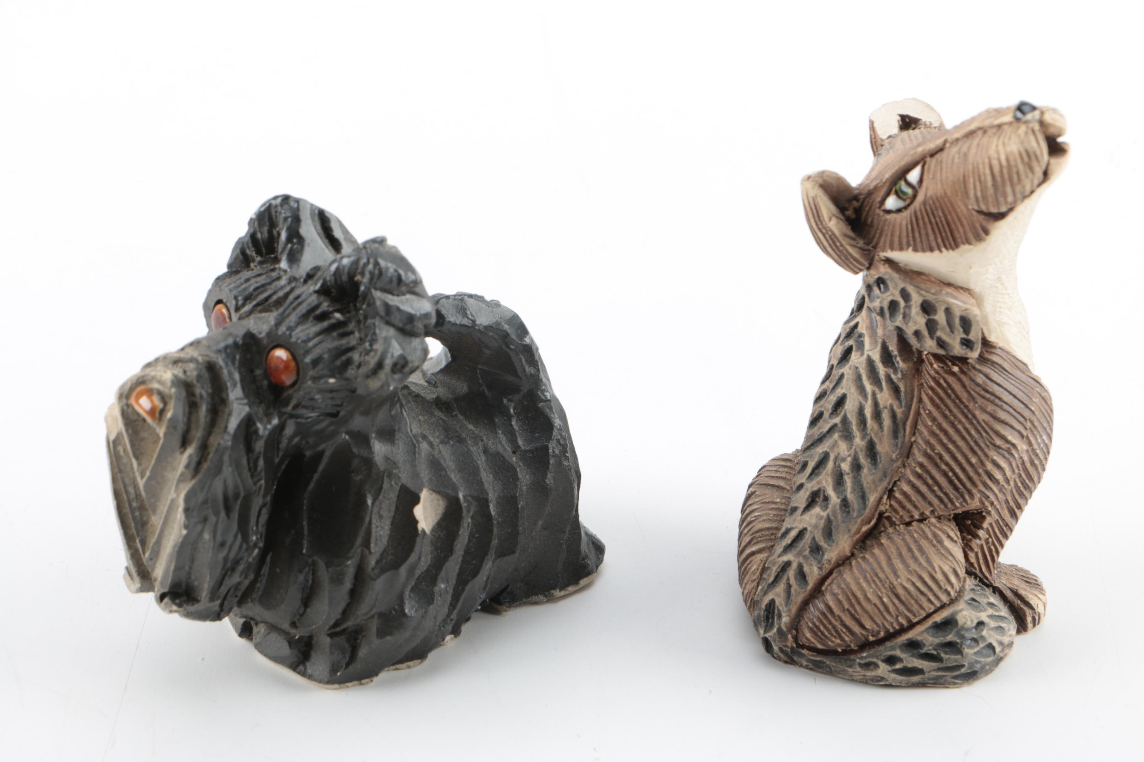 Vintage Artesania Rinconada Ceramic Animal Figurines