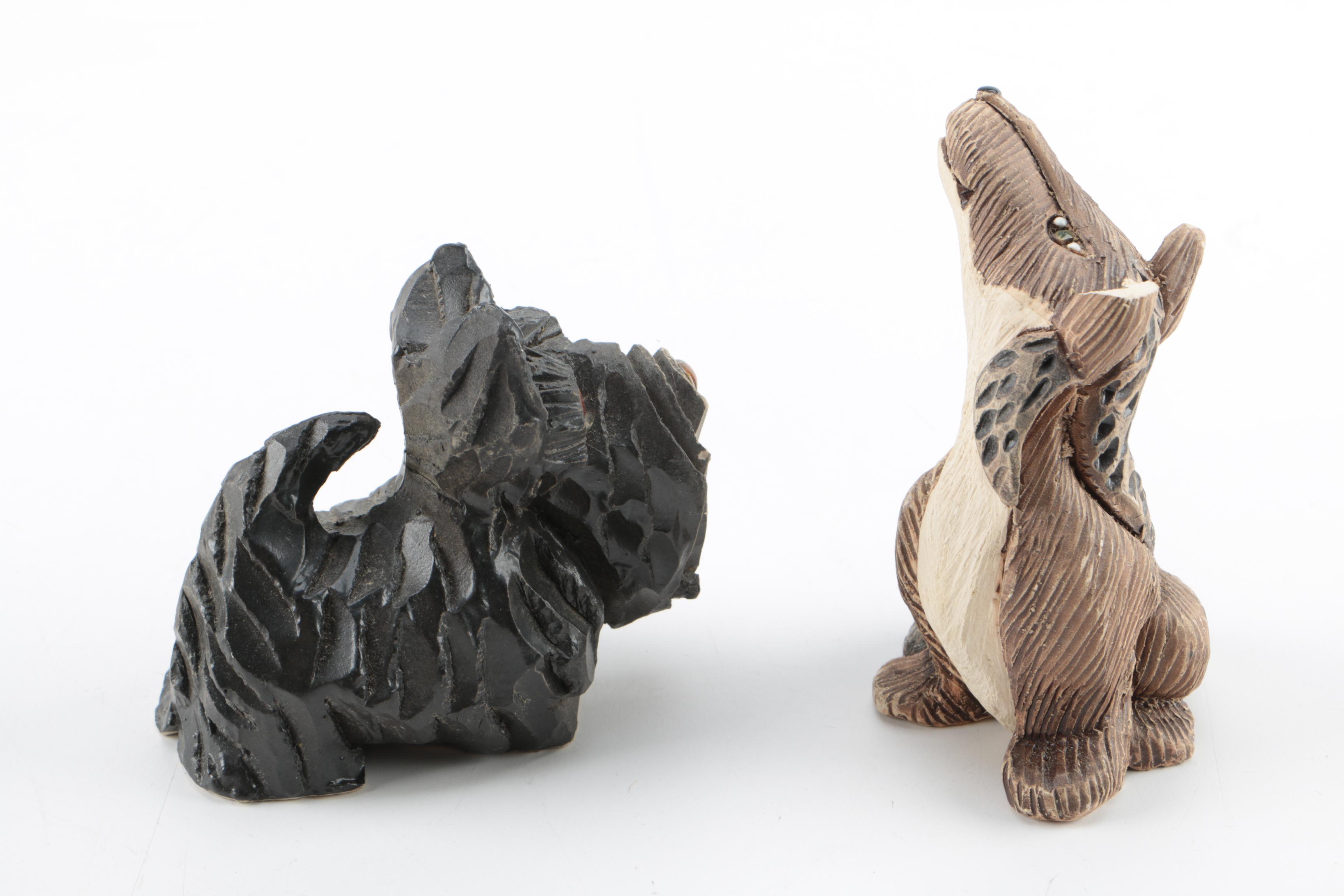 Vintage Artesania Rinconada Ceramic Animal Figurines