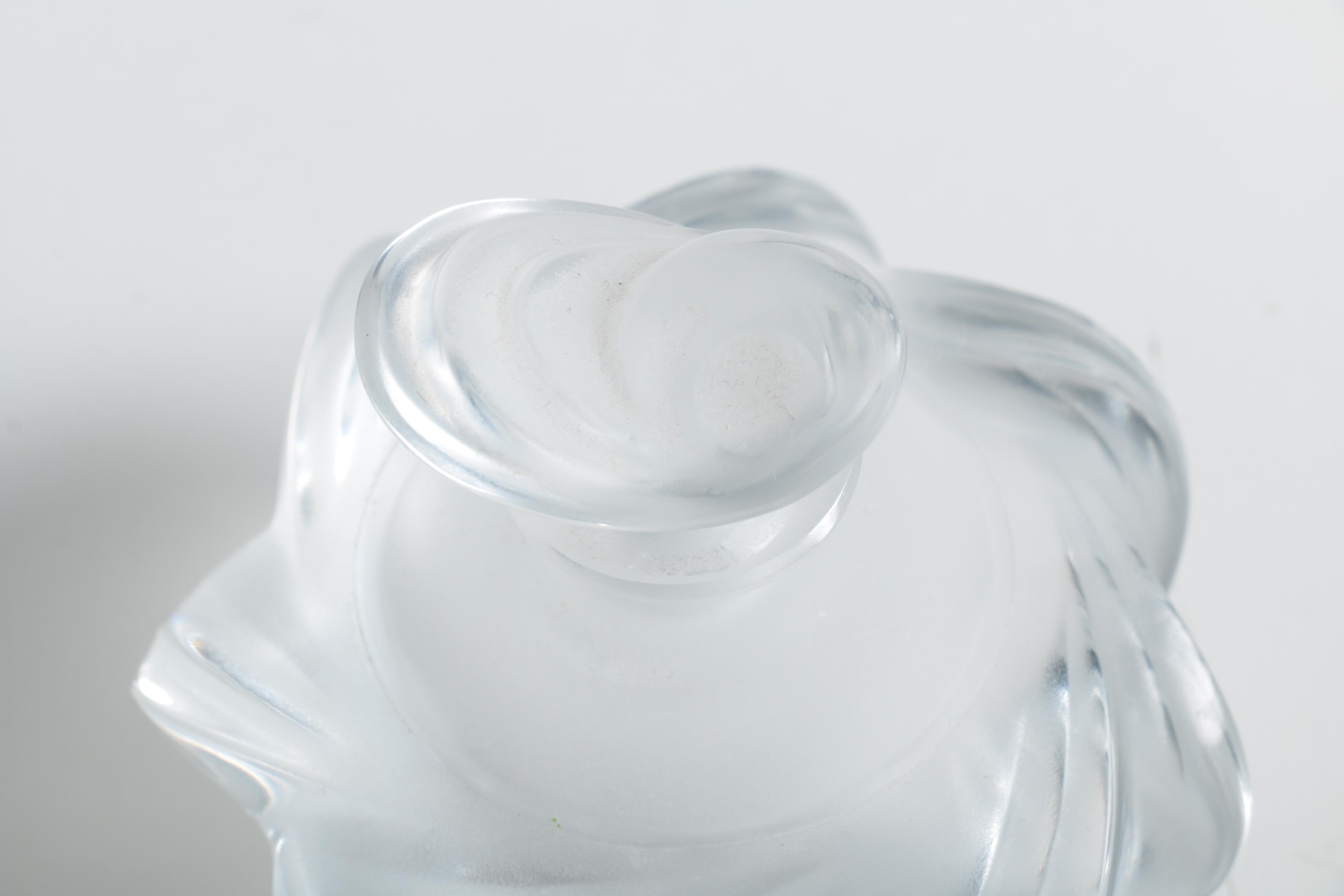 Lalique "Samoa" Crystal Perfume Bottle