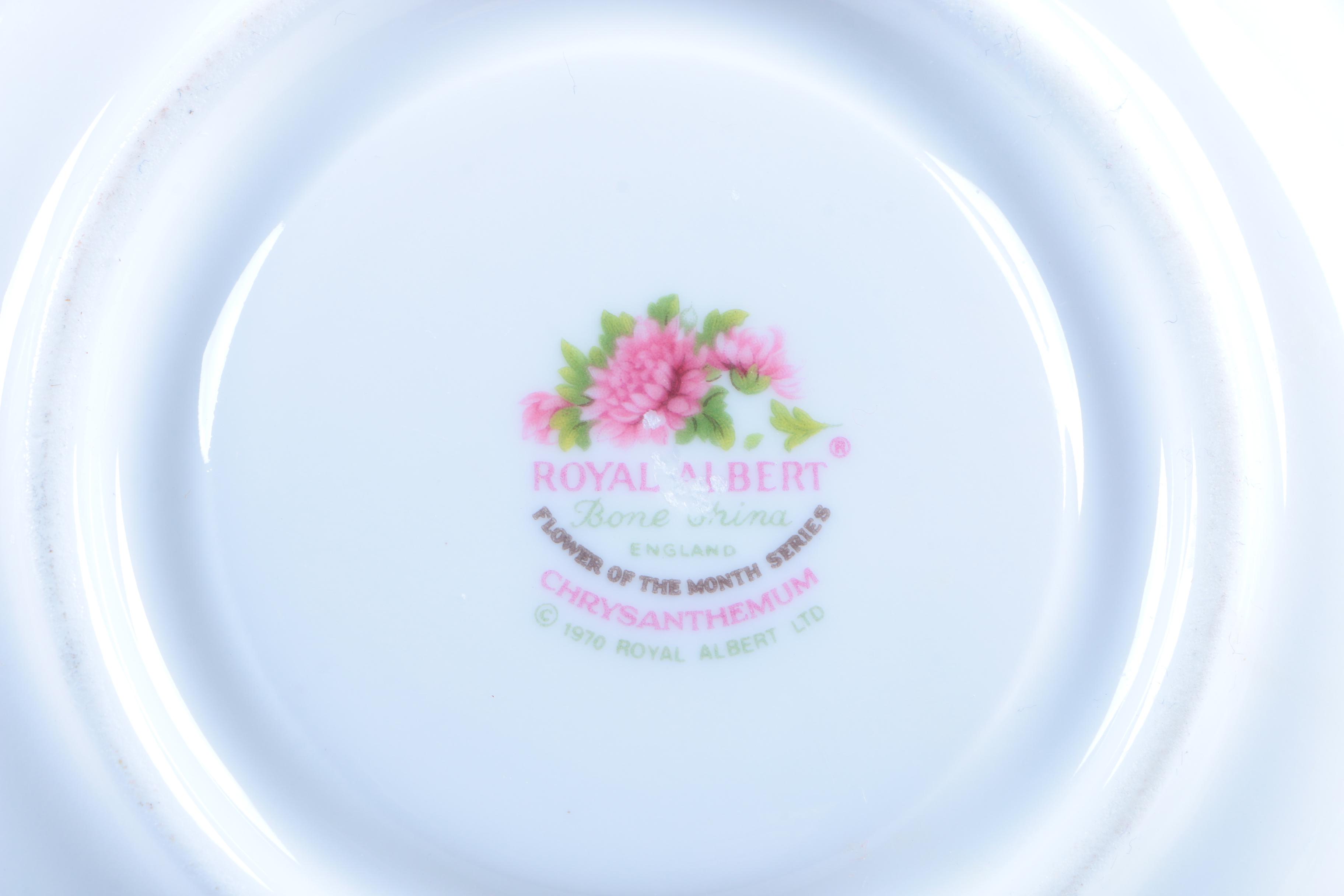 Bone China Teacup and Saucer Collection Including Royal Albert