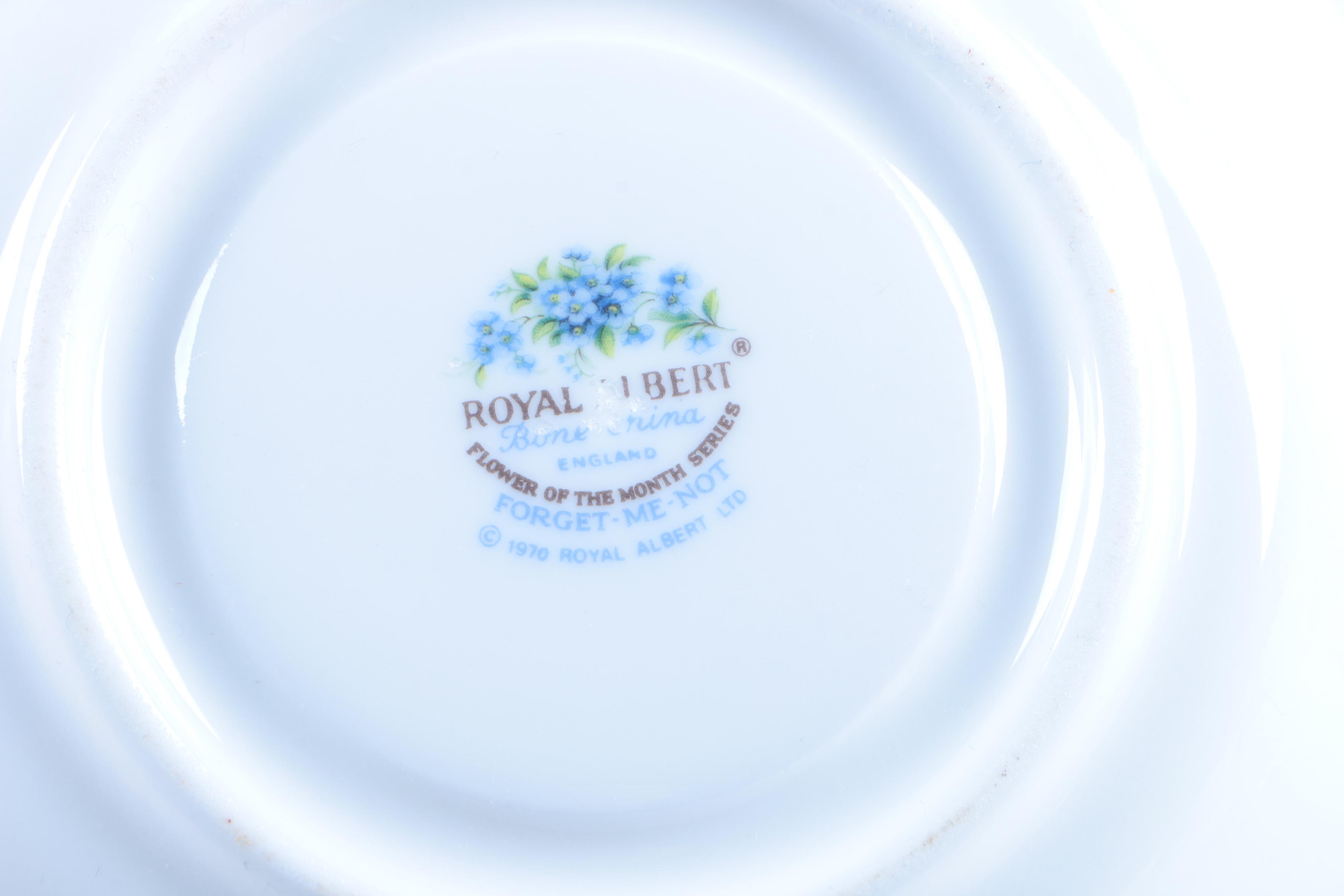 Bone China Teacup and Saucer Collection Including Royal Albert