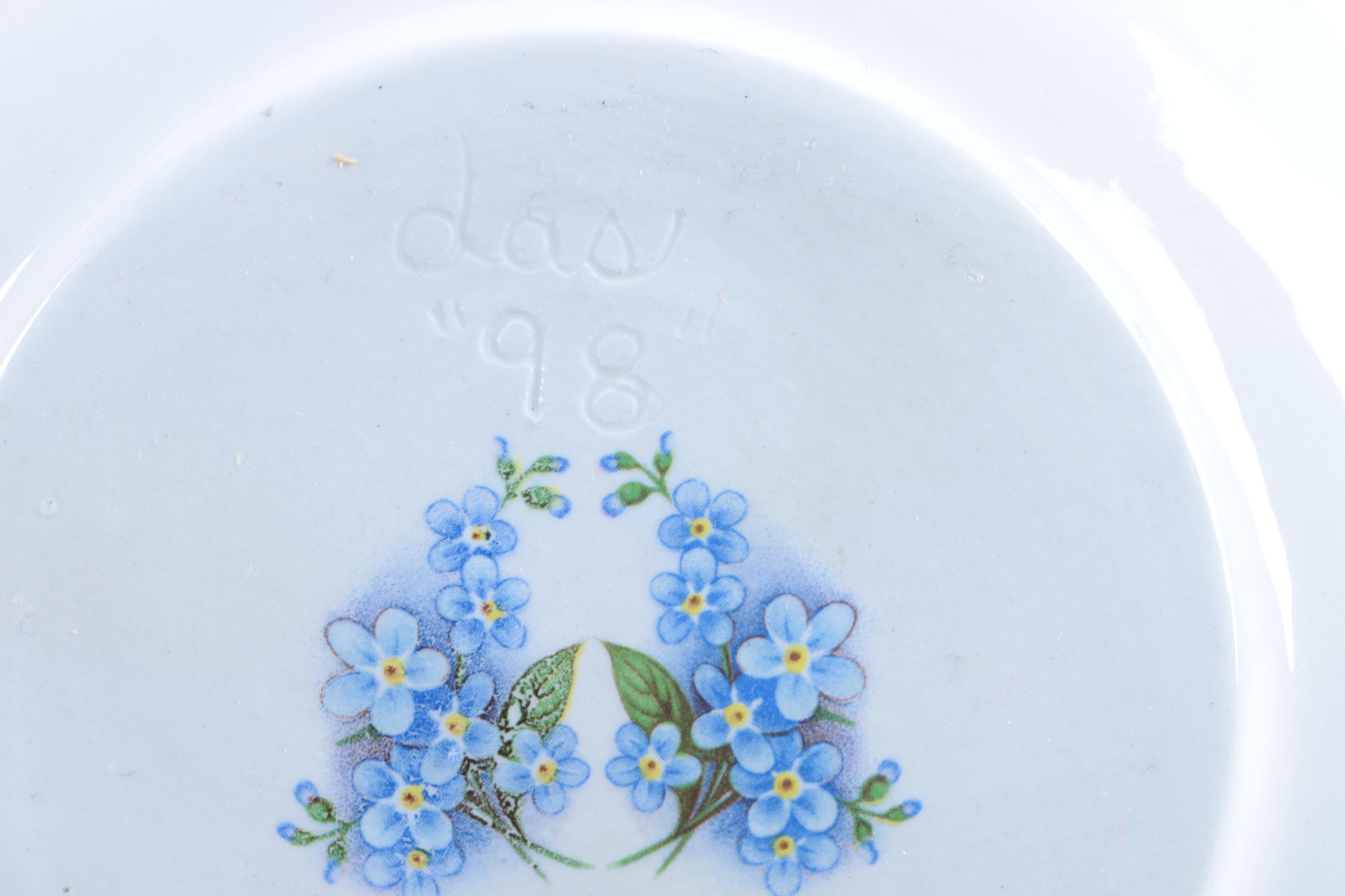 Bone China Teacup and Saucer Collection Including Royal Albert