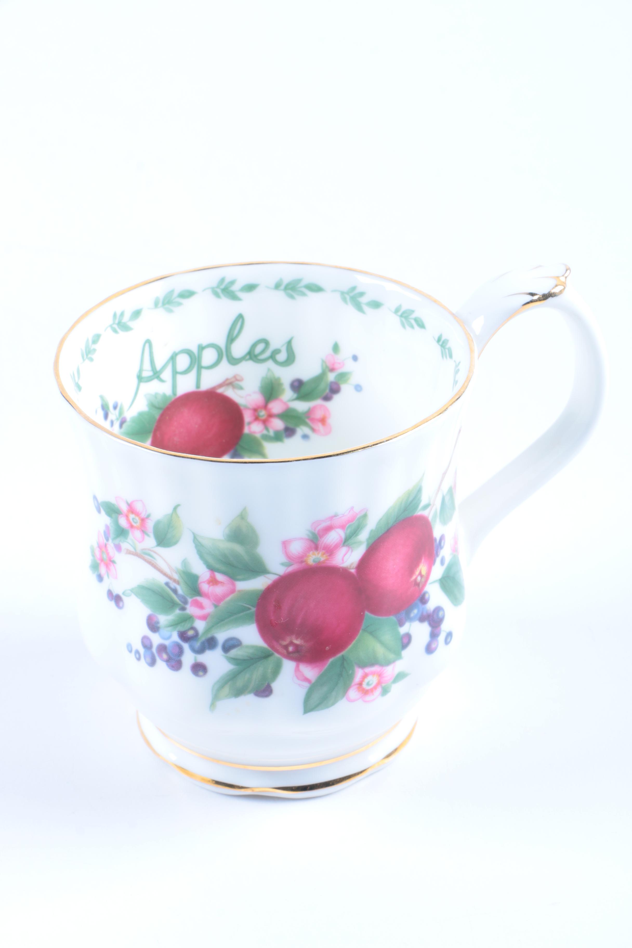 Bone China Teacup and Saucer Collection Including Royal Albert