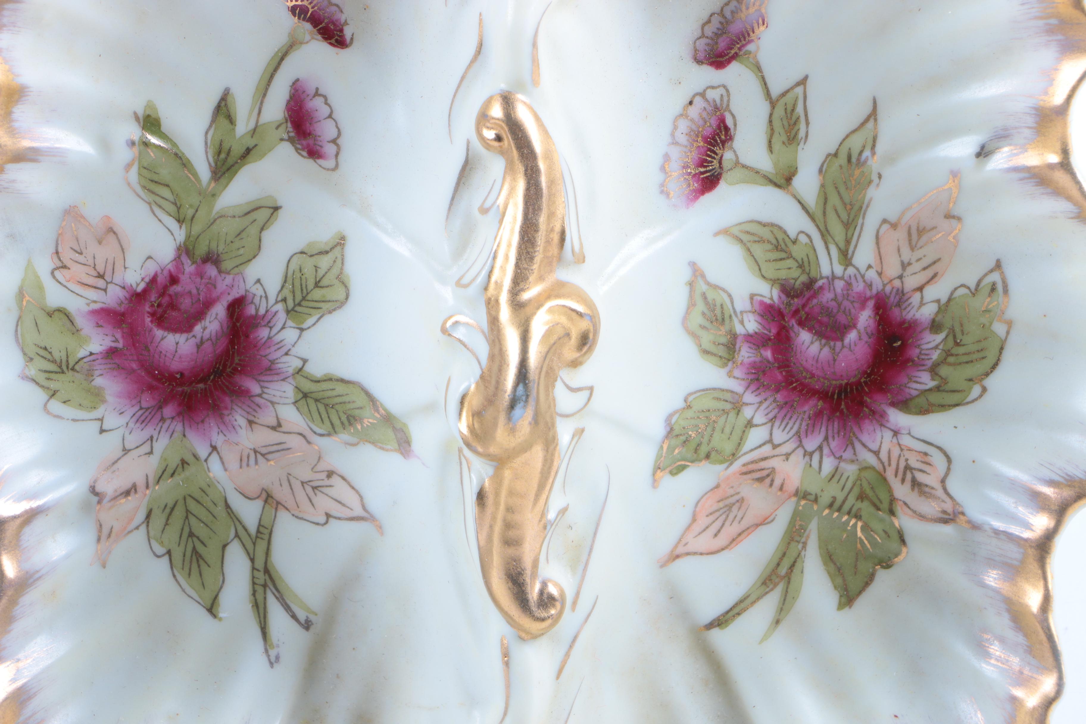 Vintage Arnart Porcelain Divided Serving Dish