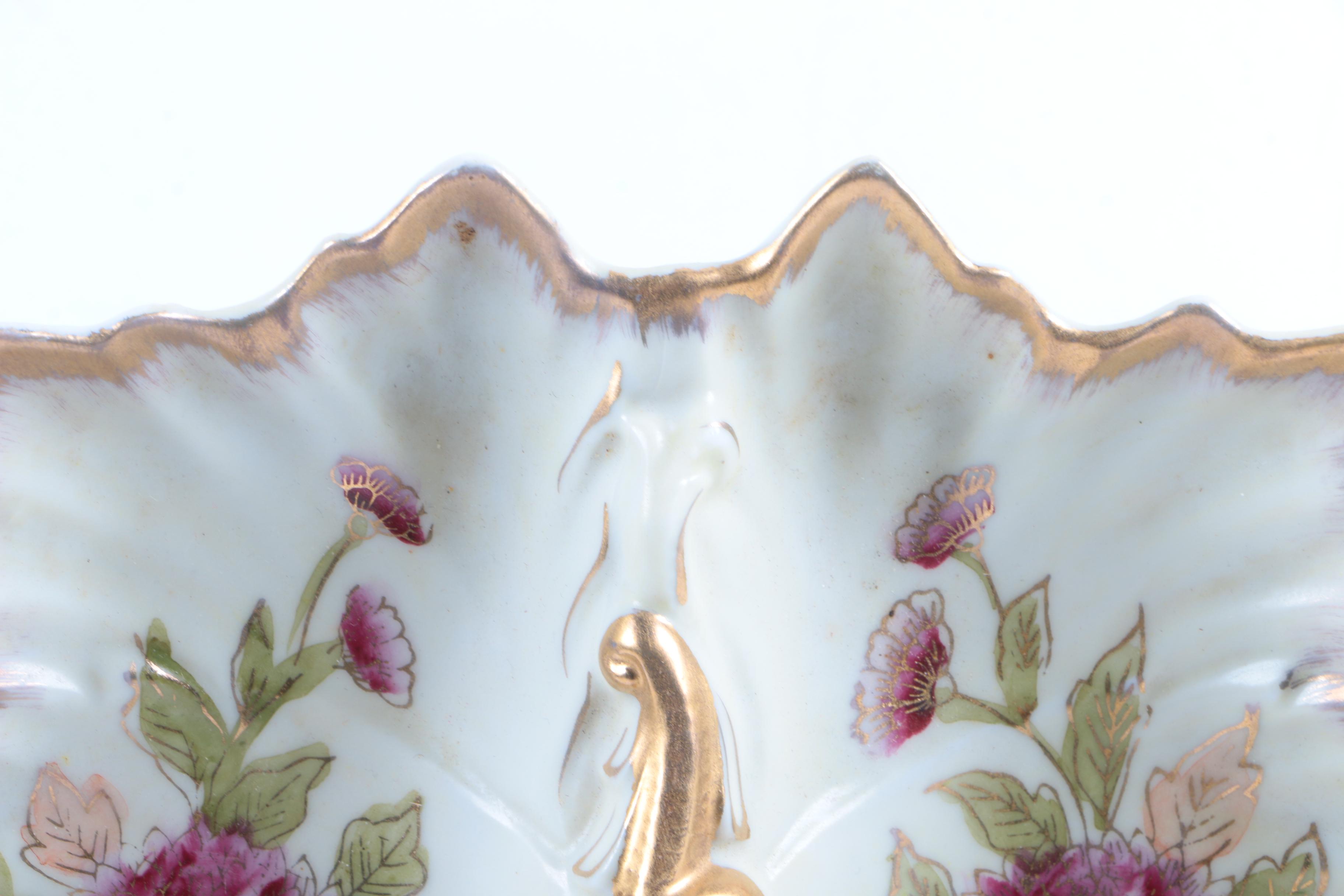 Vintage Arnart Porcelain Divided Serving Dish