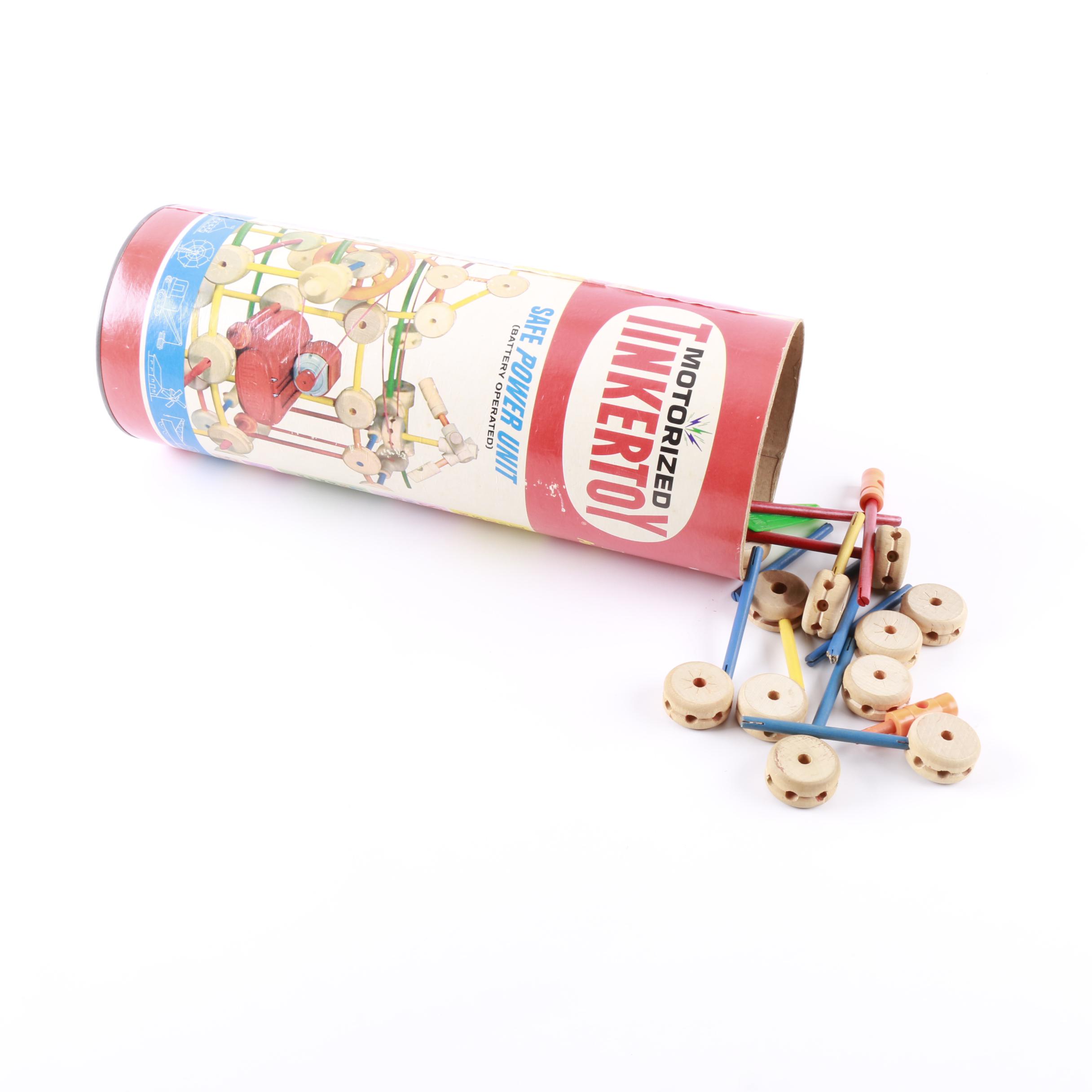 Vintage Tinkertoy "Safe Power Unit" Set