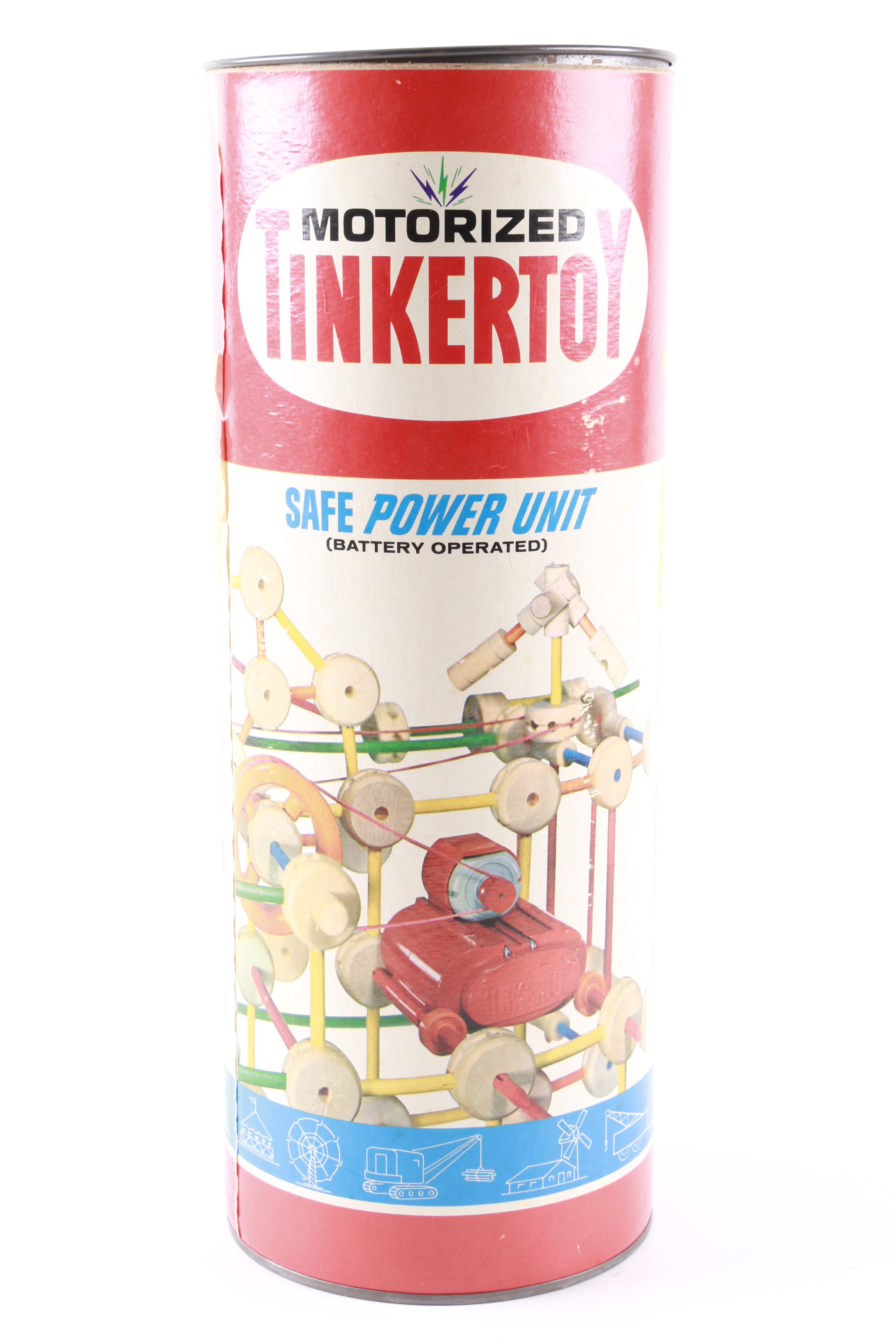 Vintage Tinkertoy "Safe Power Unit" Set