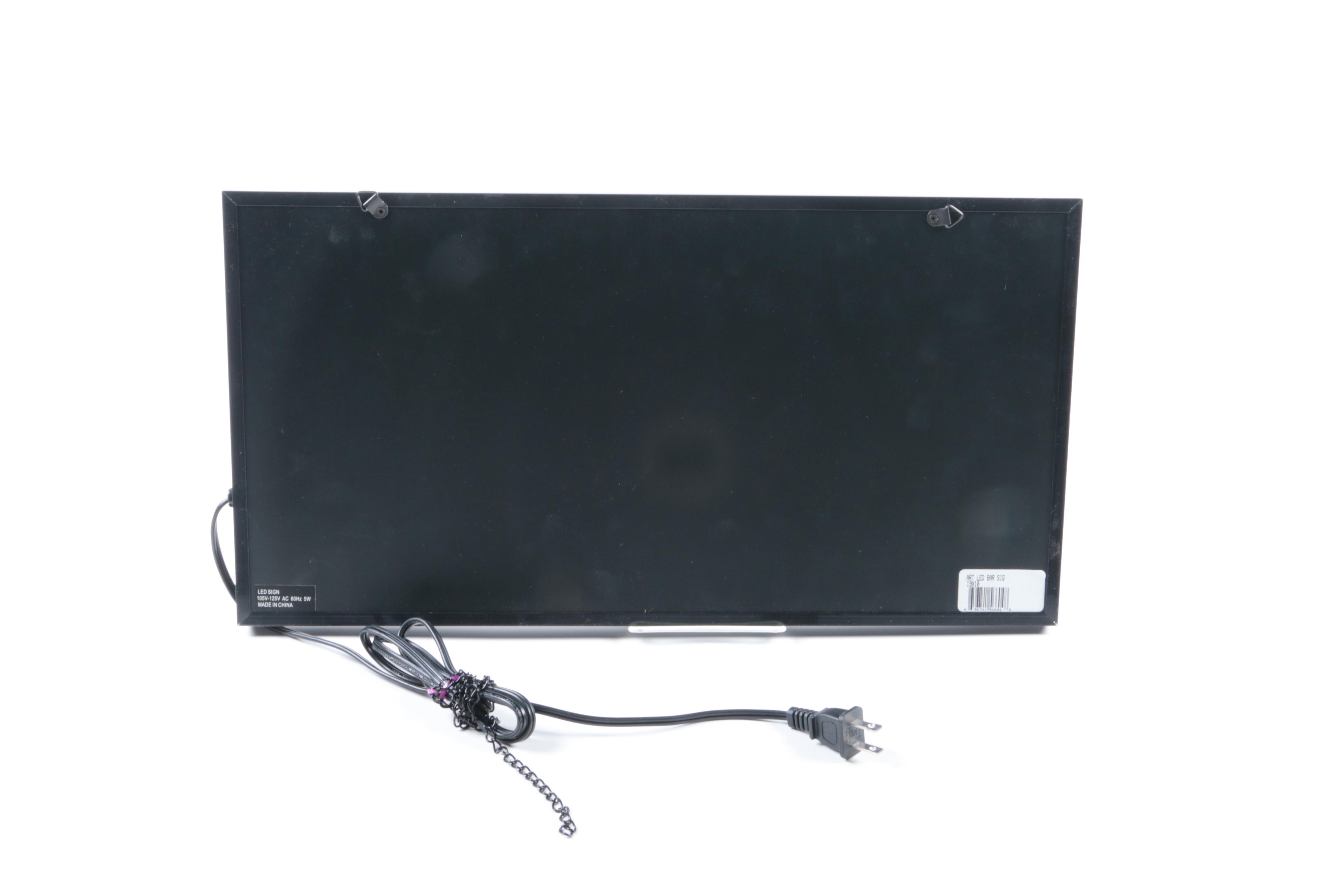 LED Illuminated Bar Sign