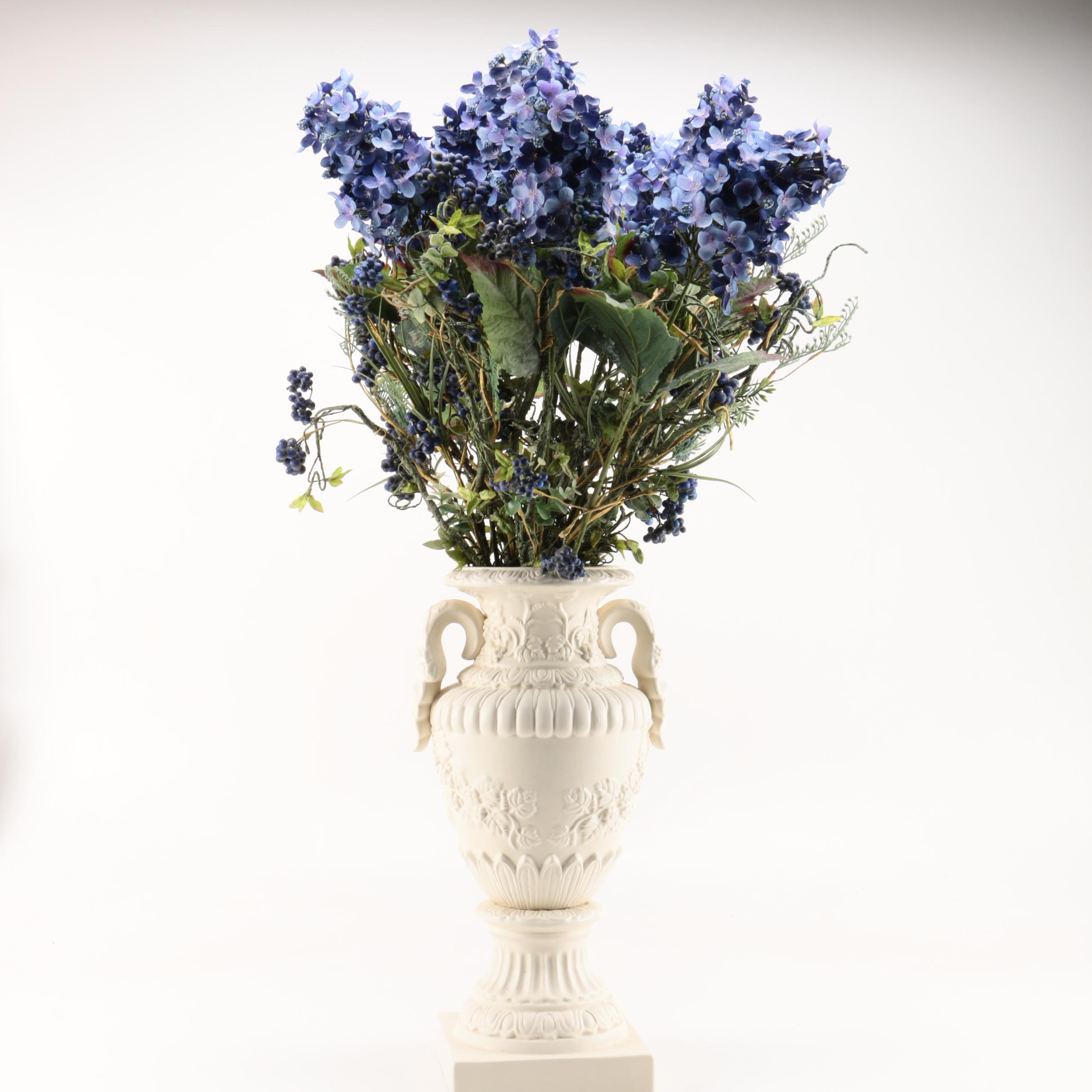 Synthetic Lilac Floral Arrangement