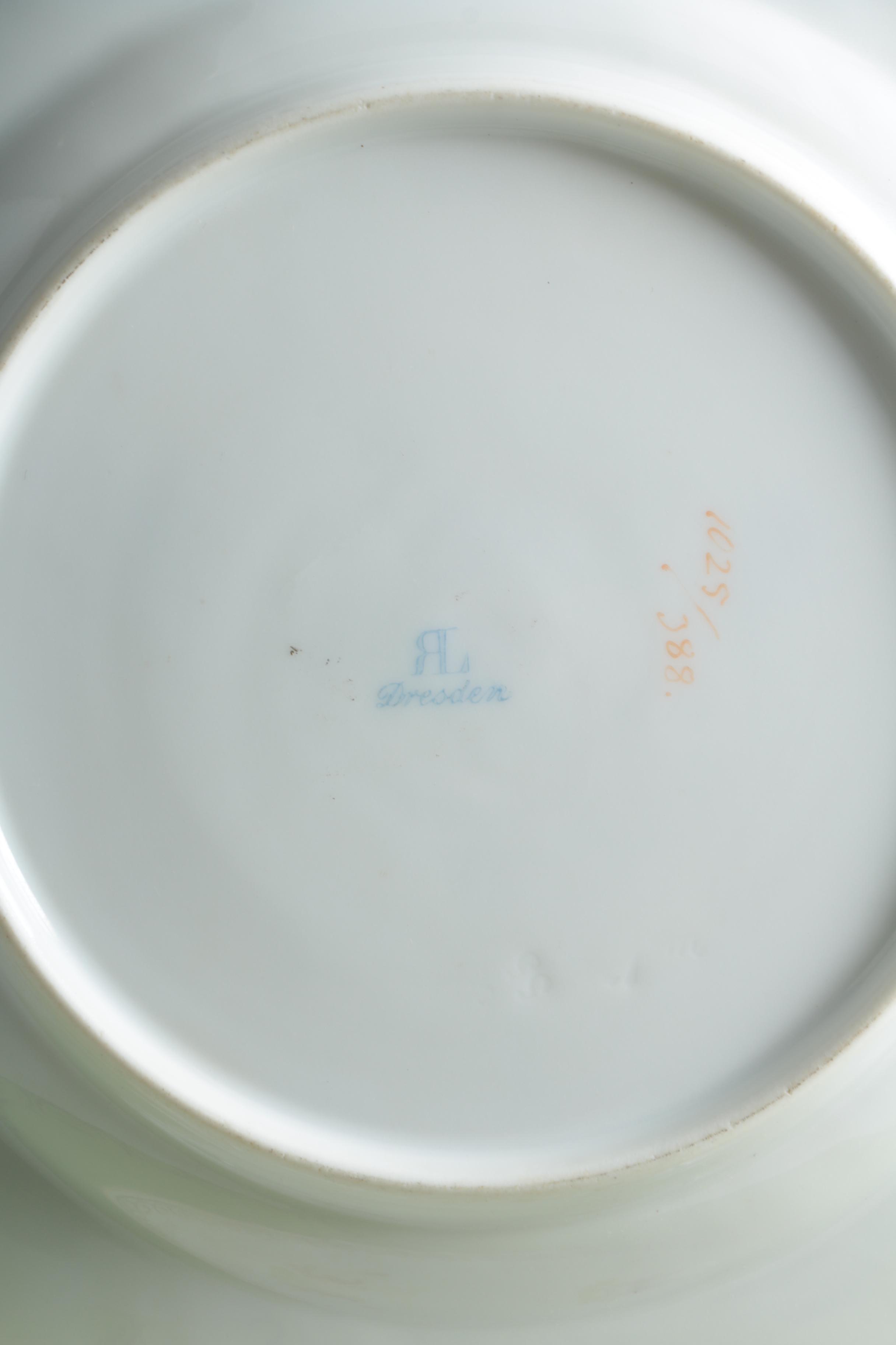 Dresden Porcelain Dessert Plates