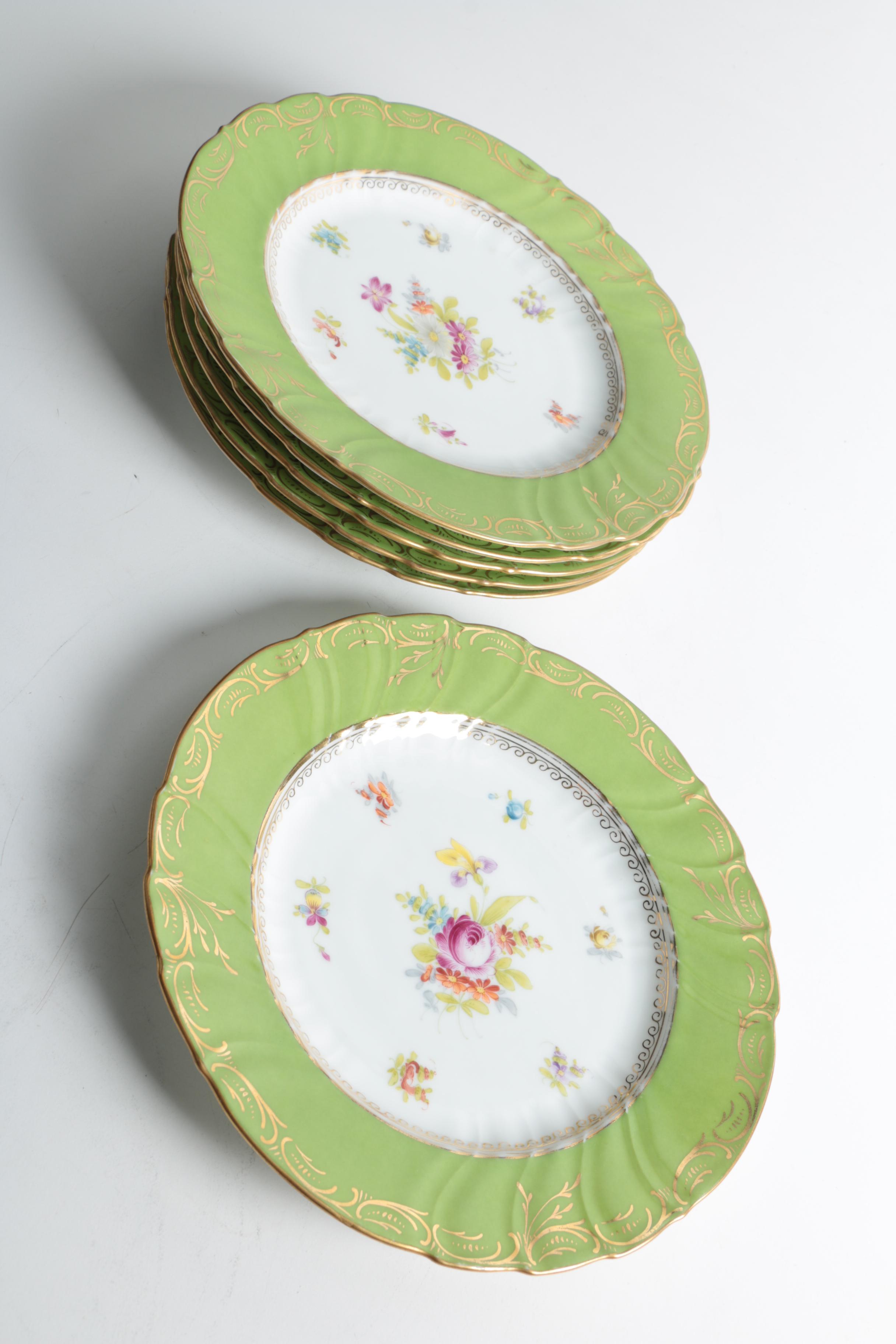 Dresden Porcelain Dessert Plates