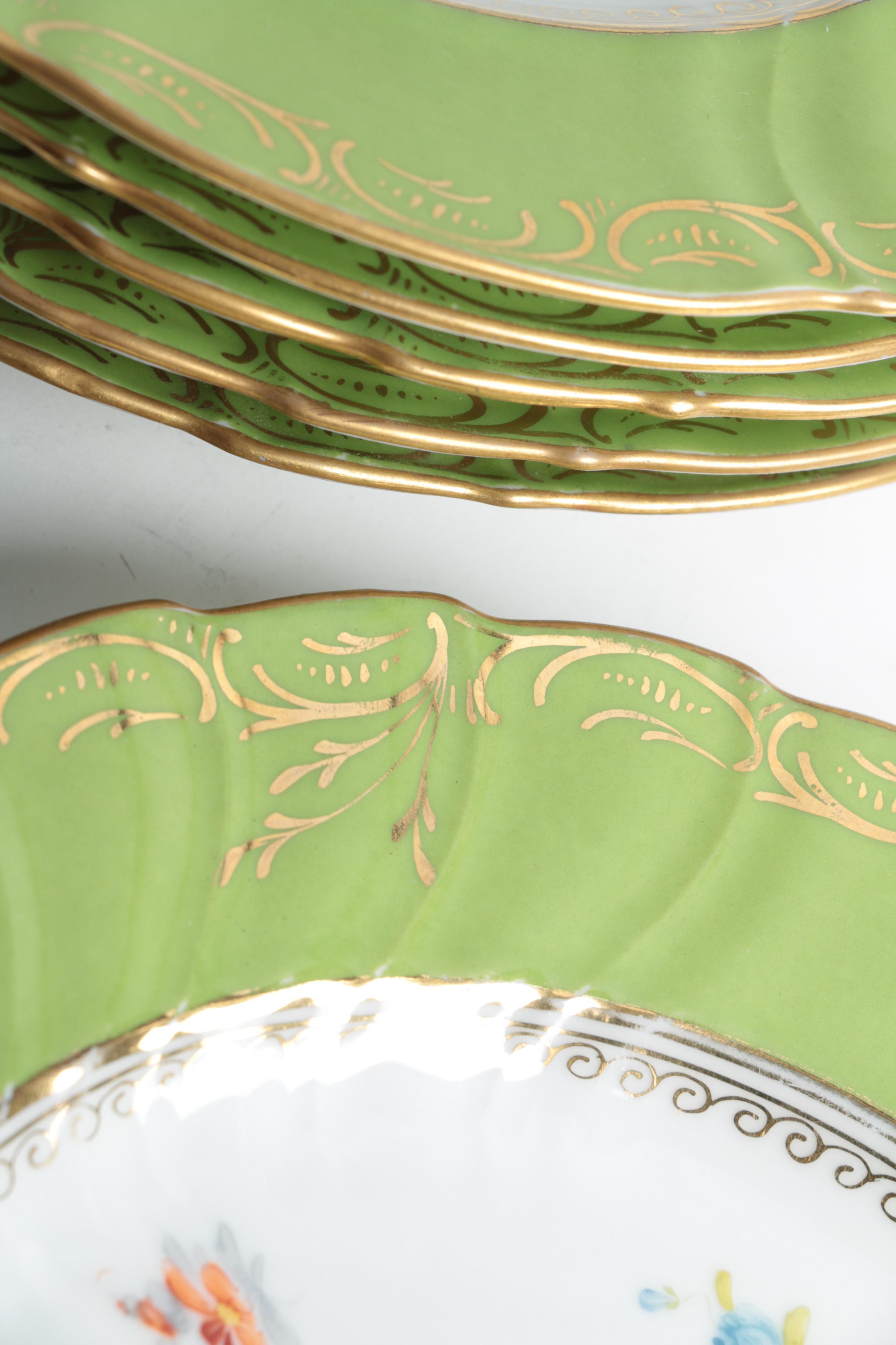 Dresden Porcelain Dessert Plates
