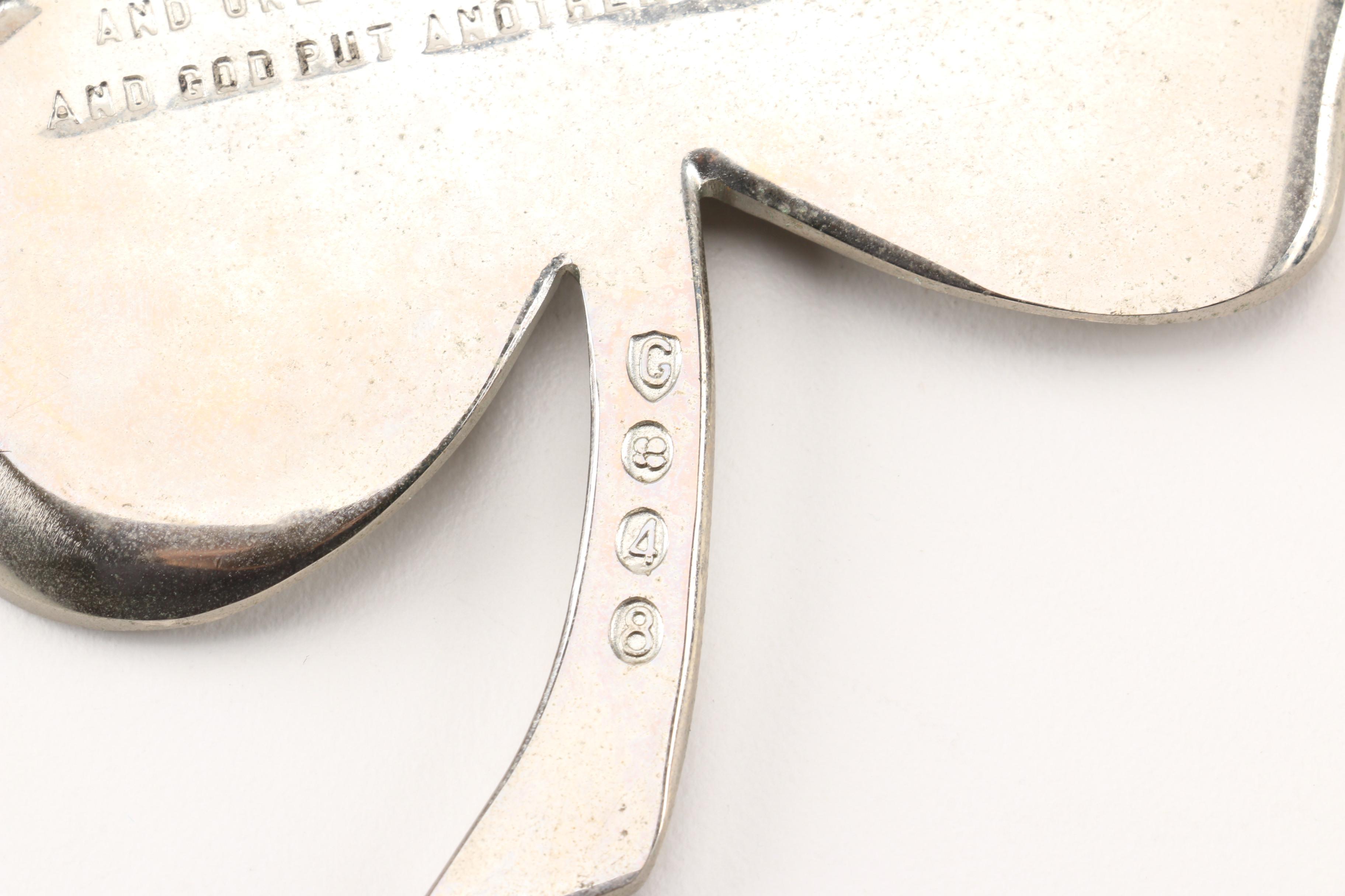 Gerity 24K Gold Plate Four-Leaf Clovers